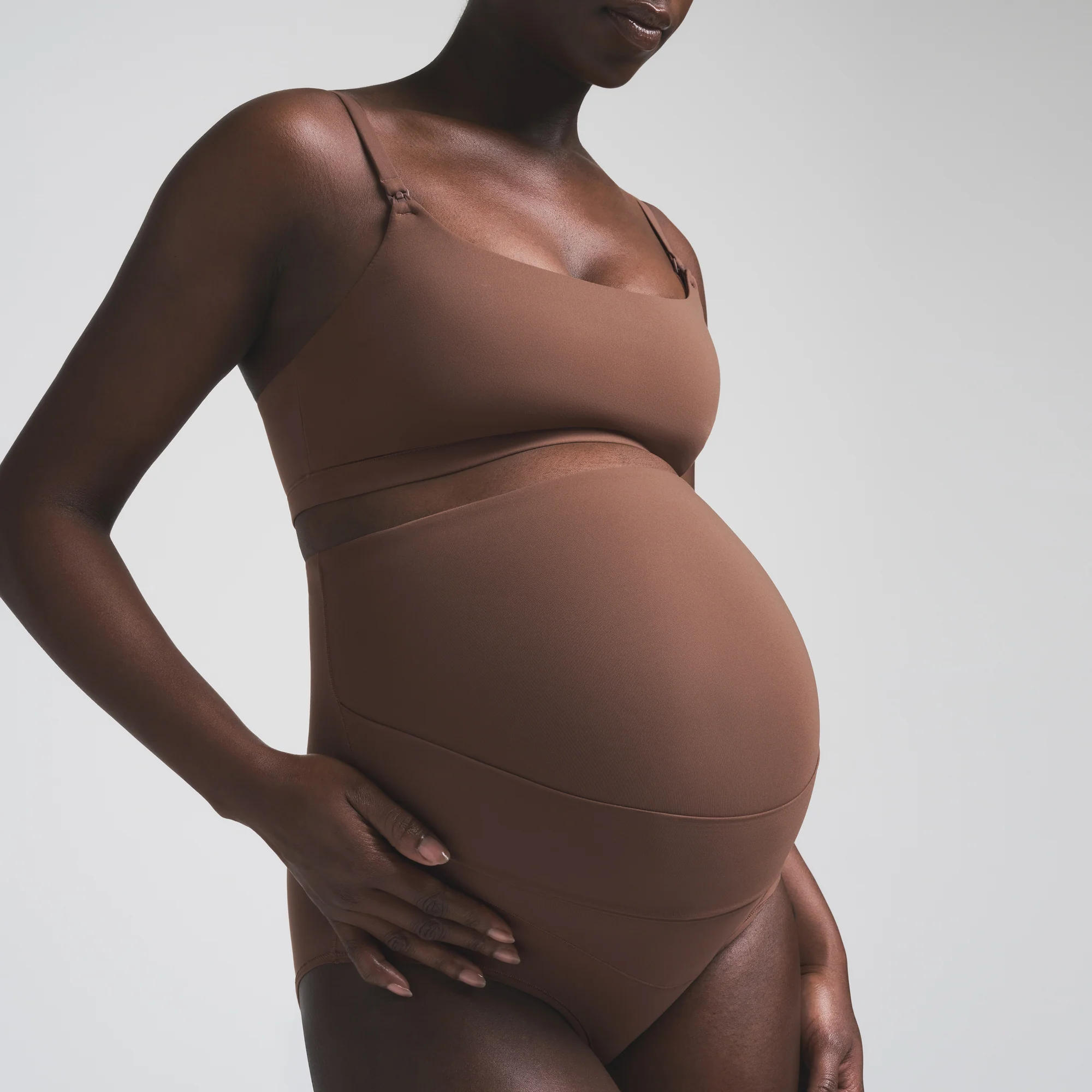 FITS EVERYBODY MATERNITY BANDED HIGH-WAISTED BRIEF | ONYX