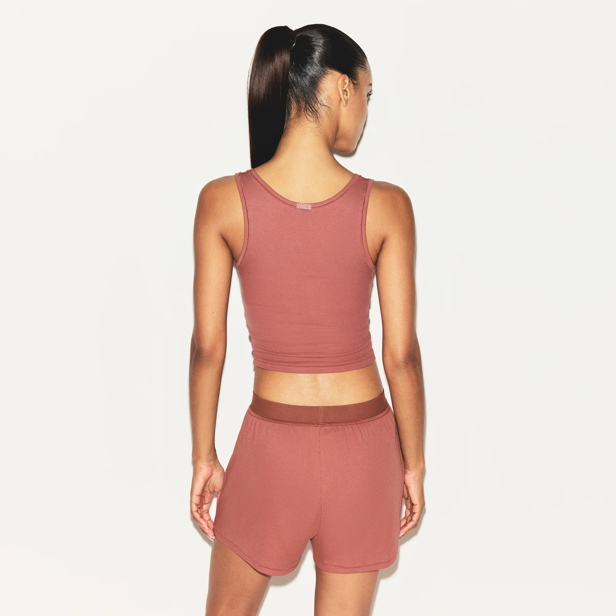 COTTON RIB TANK | REDWOOD