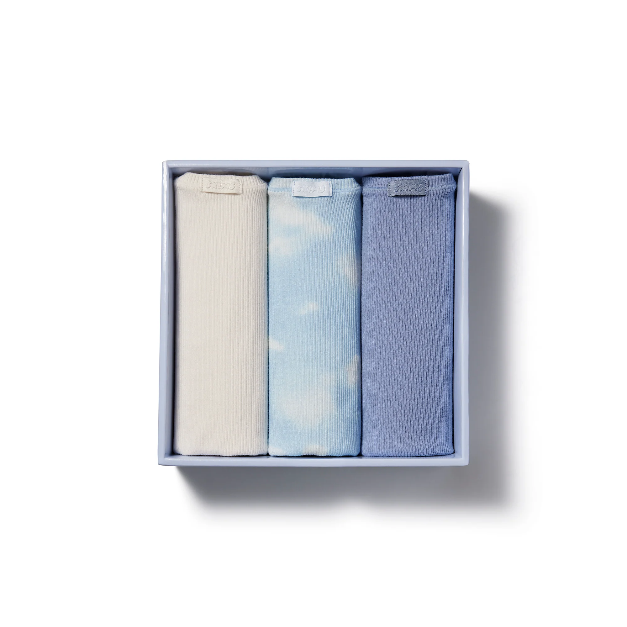 COTTON RIB TANK 3-PACK | BLUE QUARTZ CLOUD MULTI