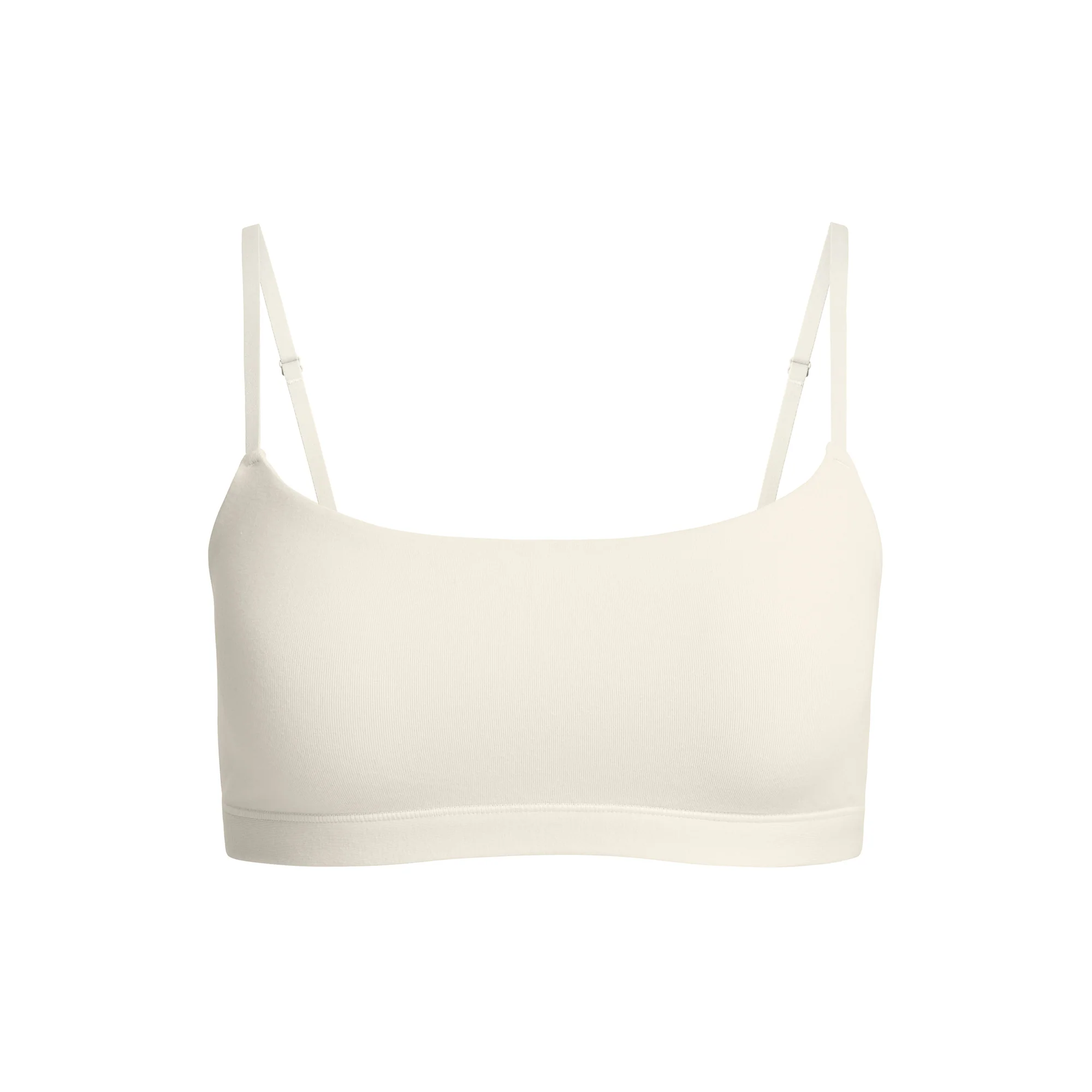 COTTON JERSEY SCOOP BRALETTE | SOOT