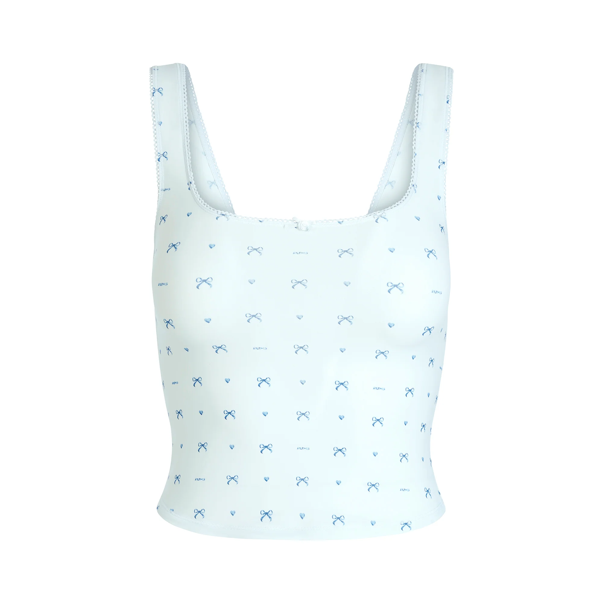 FITS EVERYBODY PICOT TANK AND HIPSTER SET | CLOUD BOW PRINT