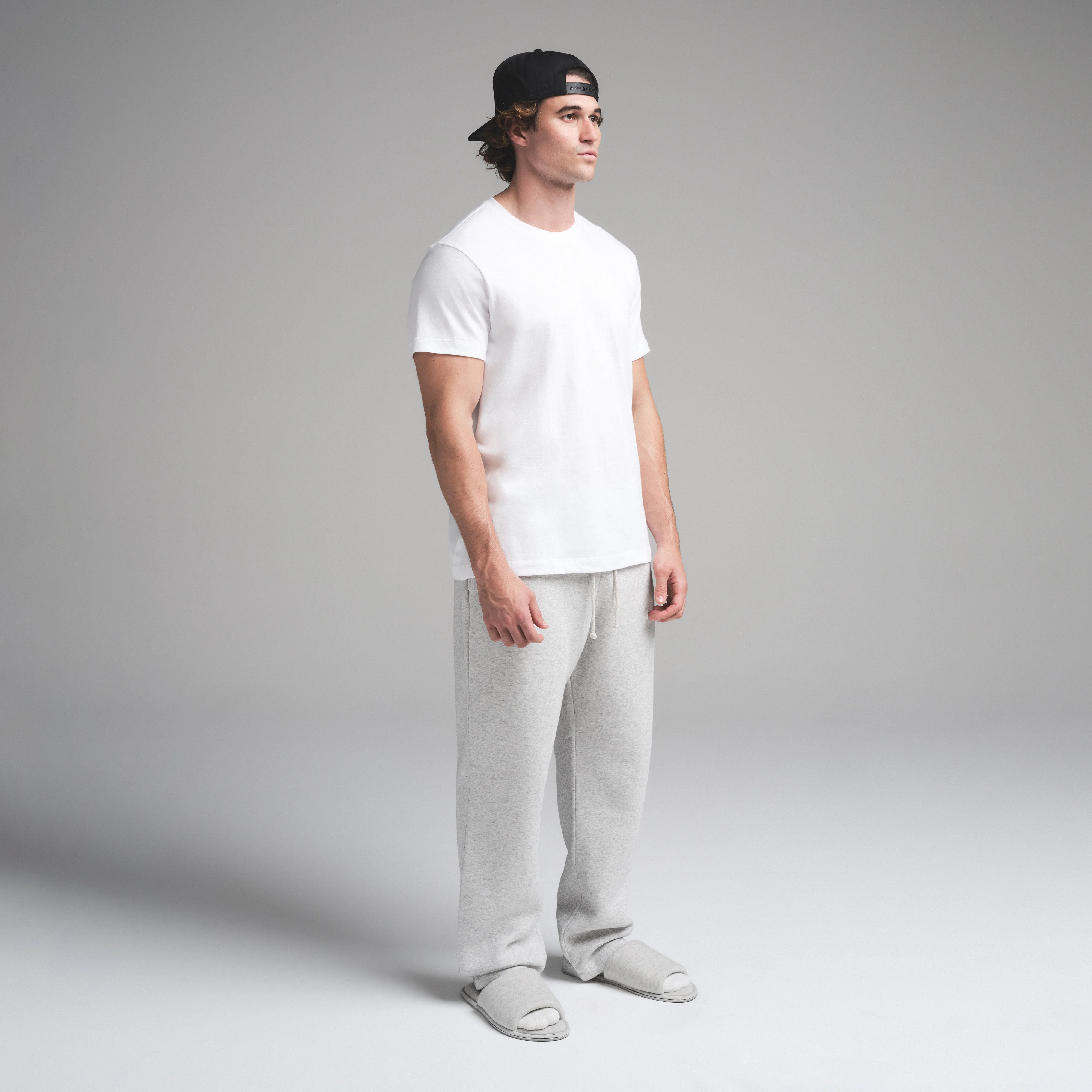 SKIMS COTTON MENS CLASSIC T-SHIRT | CHALK