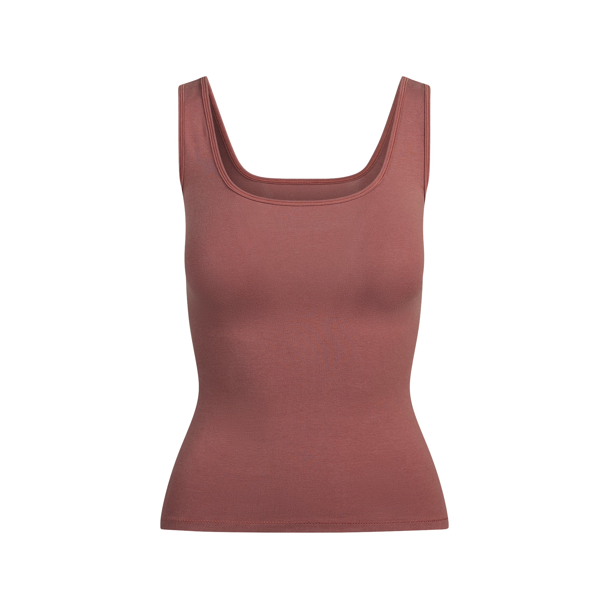 COTTON JERSEY TANK | REDWOOD