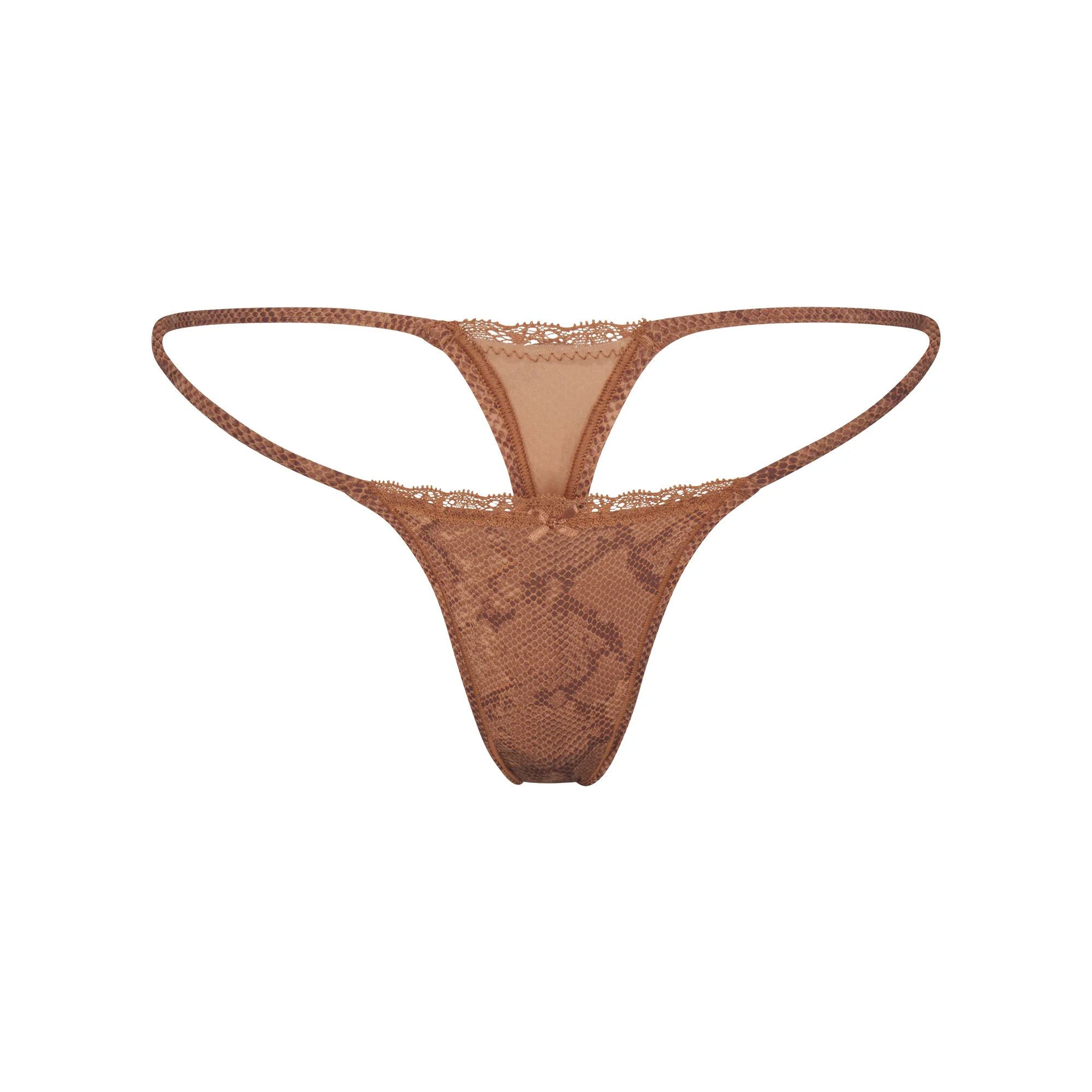FITS EVERYBODY LACE STRING THONG 4-PACK | JASPER SNAKE MULTI