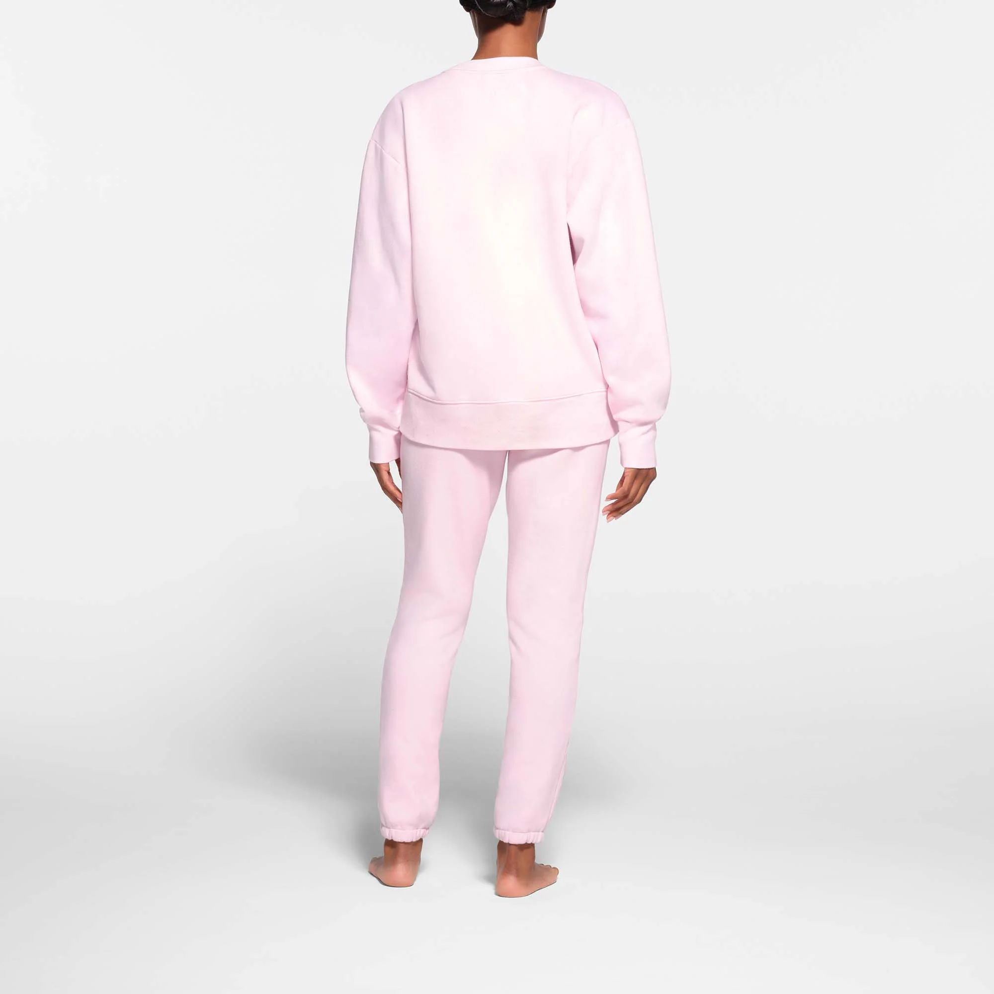 COTTON FLEECE SLIM JOGGER | CHERRY BLOSSOM