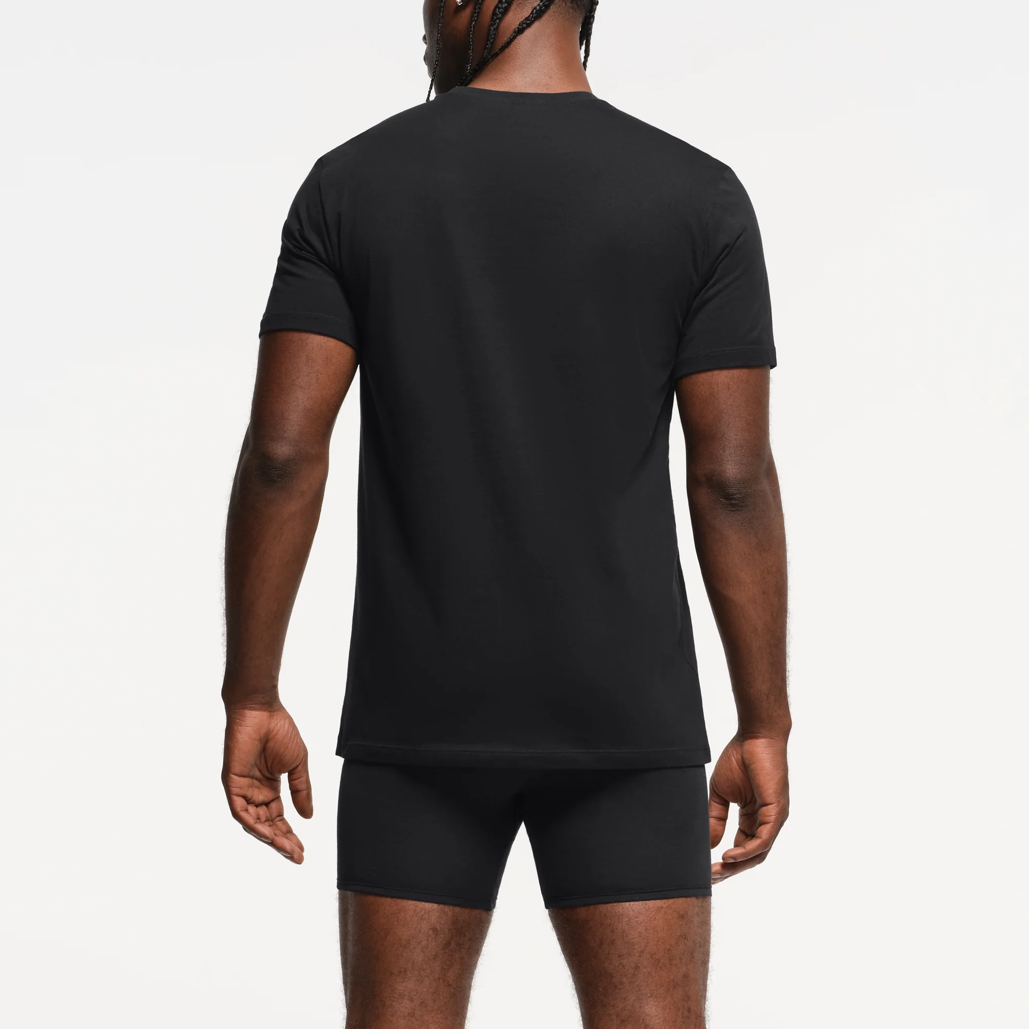 SKIMS BASICS MENS LIGHTWEIGHT T-SHIRT 3-PACK | CHALK