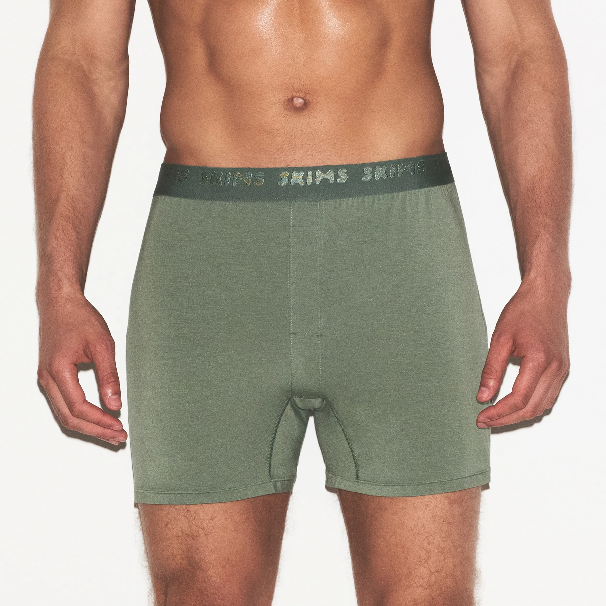 SKIMS STRETCH MENS KNIT BOXER 3-PACK | LAUREL MULTI