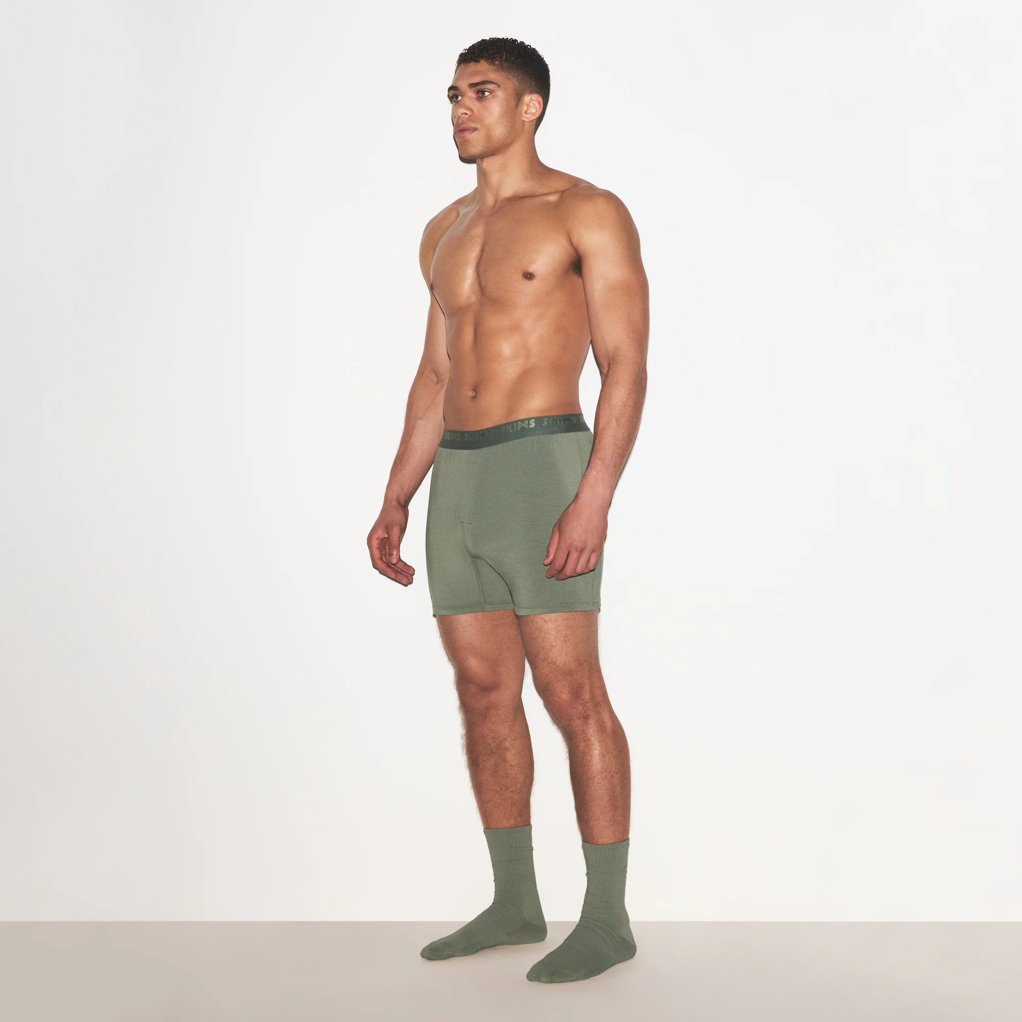 SKIMS STRETCH MENS KNIT BOXER | LAUREL