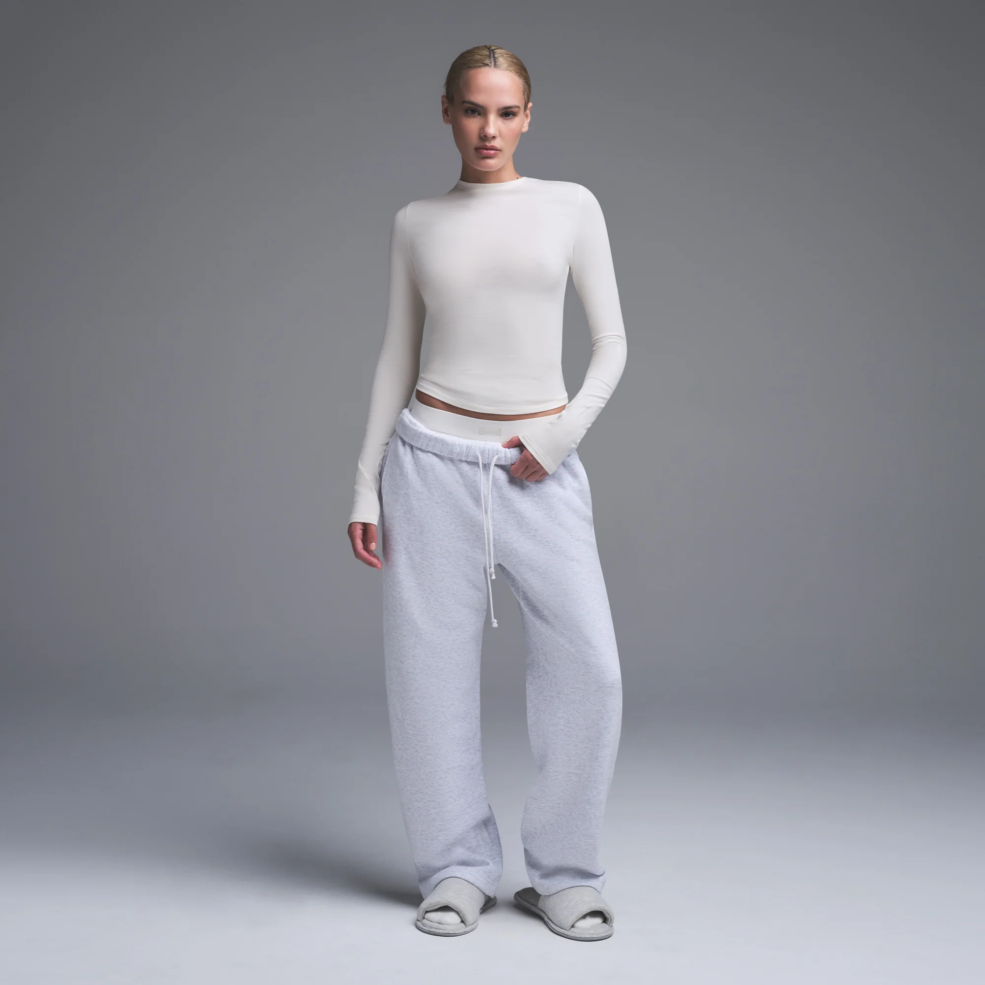 COTTON JERSEY LONG SLEEVE T-SHIRT | SOOT