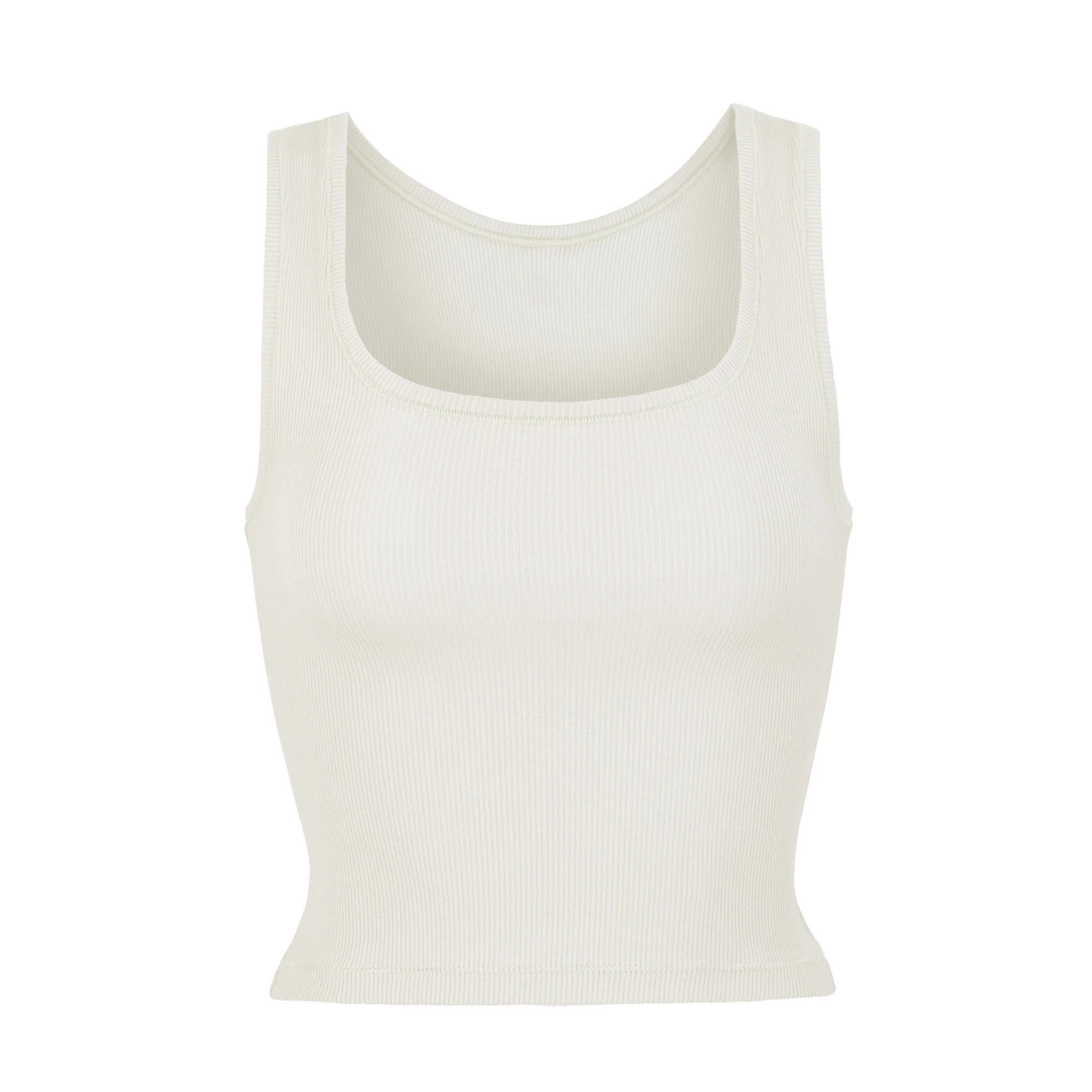 COTTON RIB TANK | LIGHT HEATHER GREY