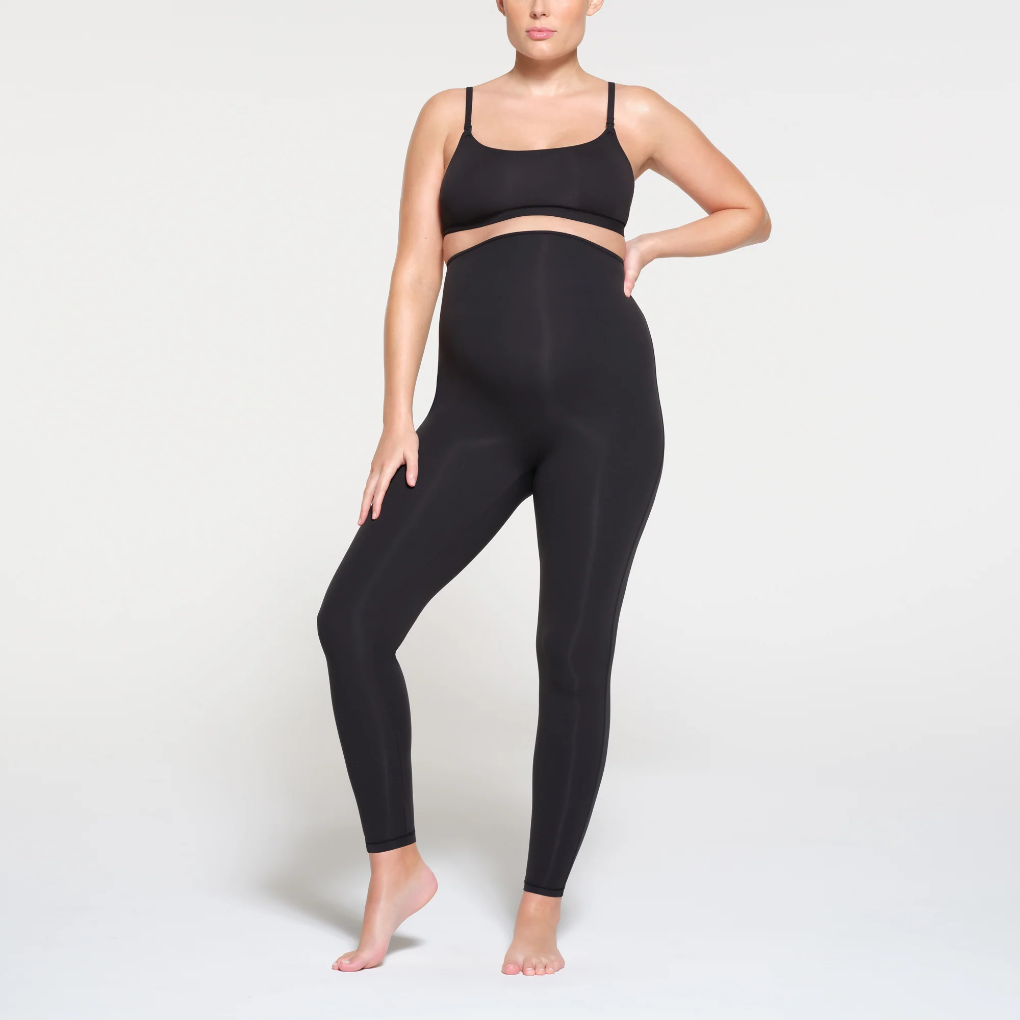 FITS EVERYBODY MATERNITY HIGH-WAISTED LEGGING | ONYX