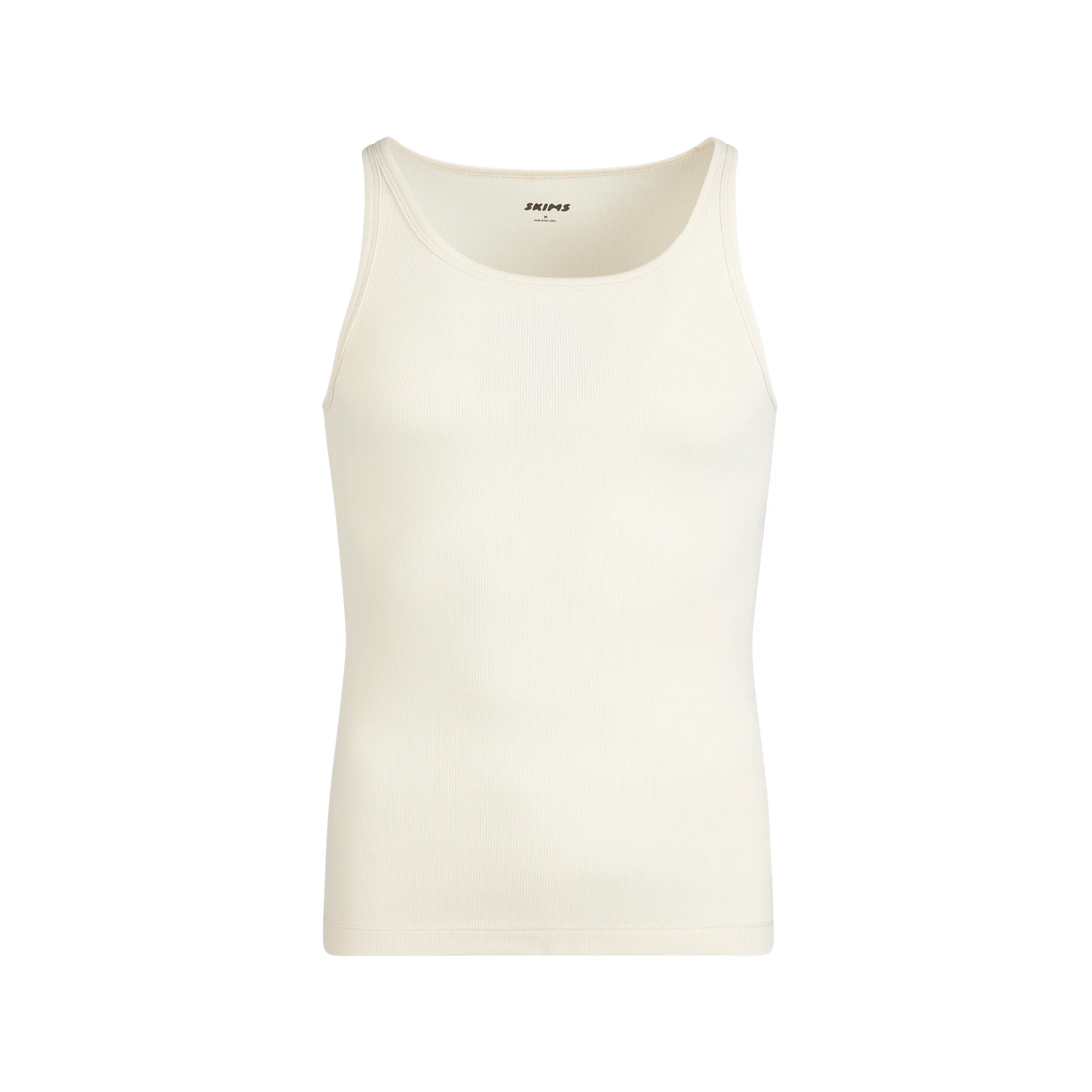 SKIMS COTTON MENS RIB TANK 3-PACK | ECRU RUSSET MULTI