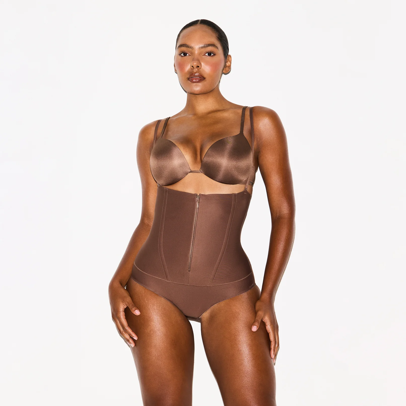 SKIMS BODY CORE SCULPT WAIST CINCHER BUTT LIFTING BRIEF | CLAY