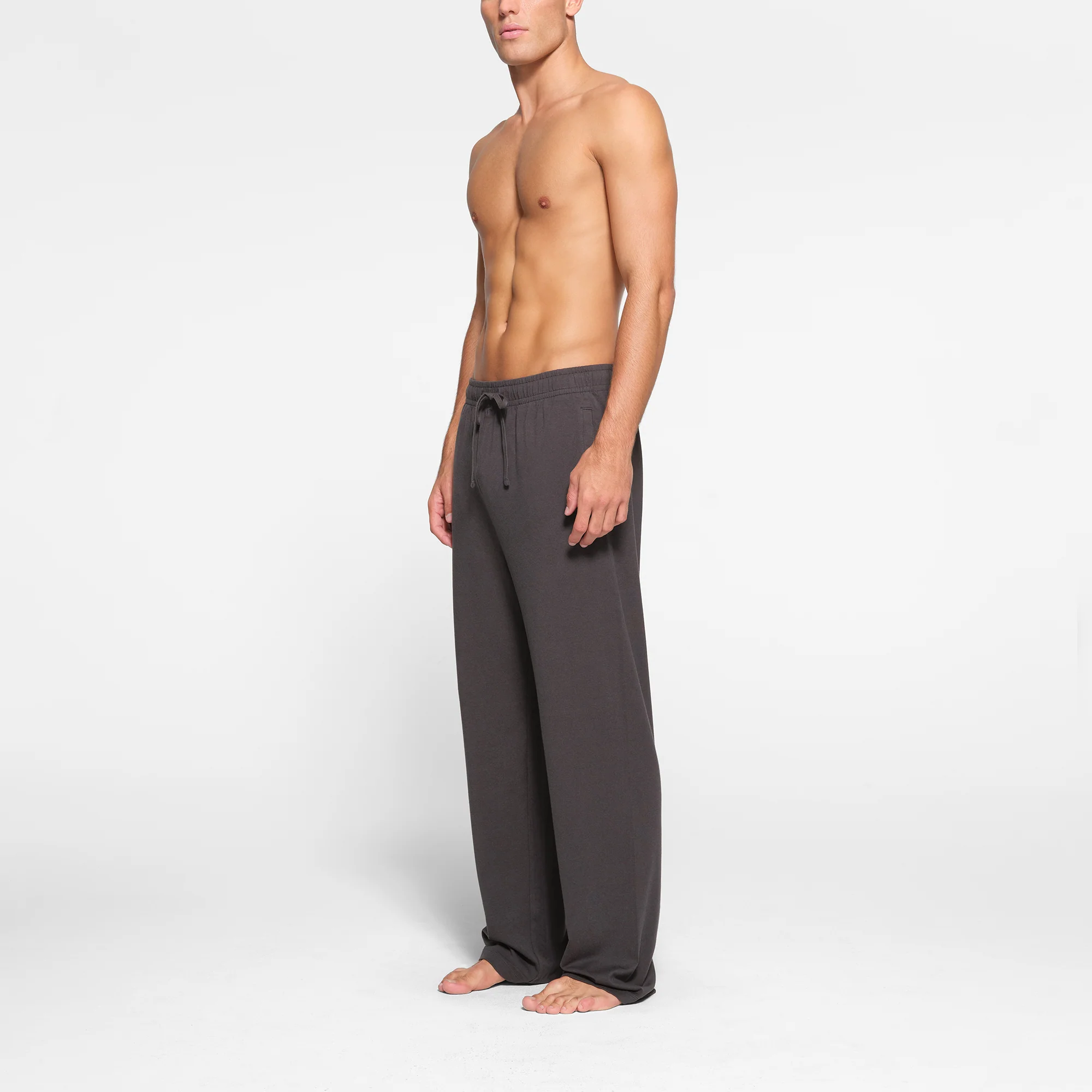 JERSEY LOUNGE MENS RELAXED STRAIGHT LEG PANT | ASH