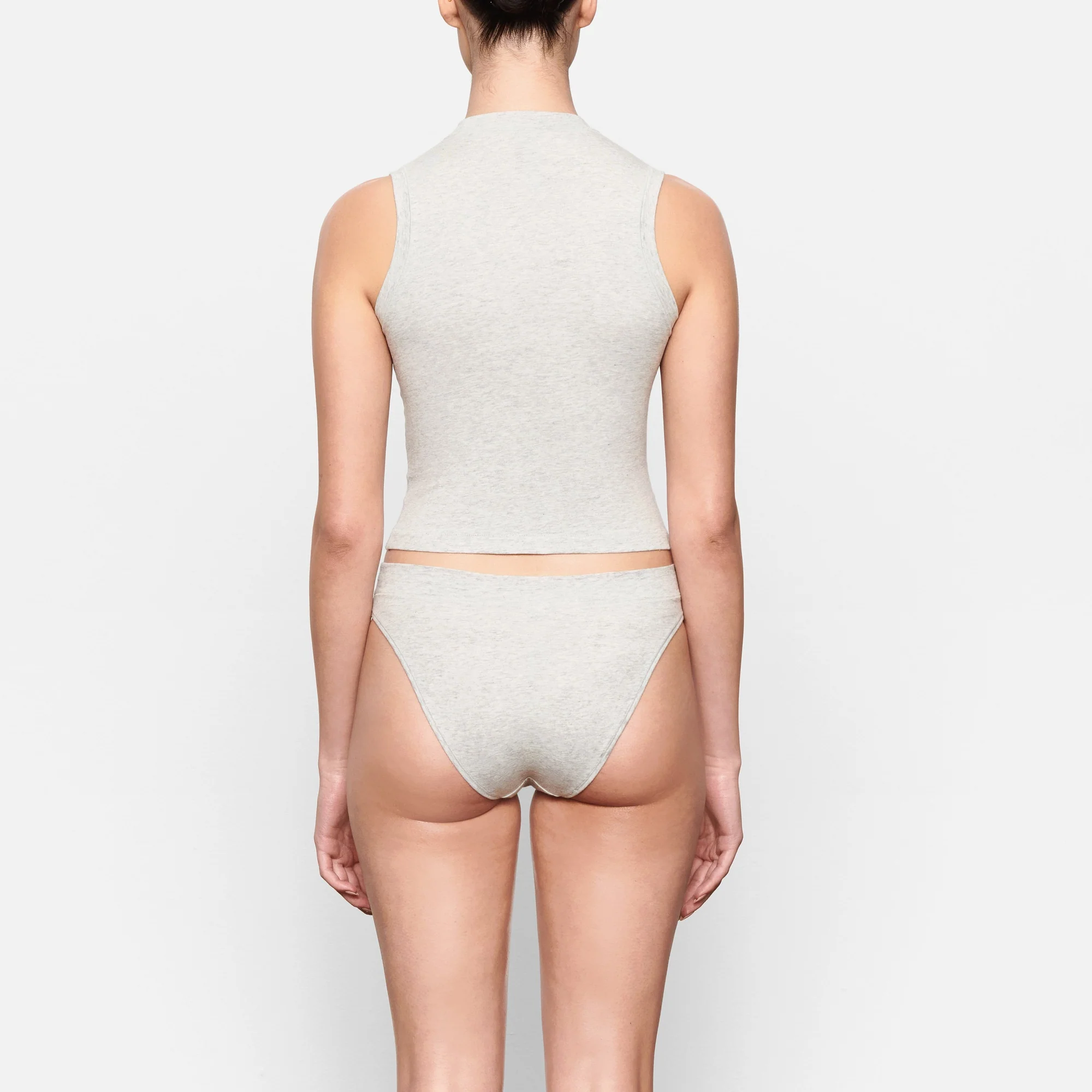 COTTON JERSEY CHEEKY TANGA | SOOT