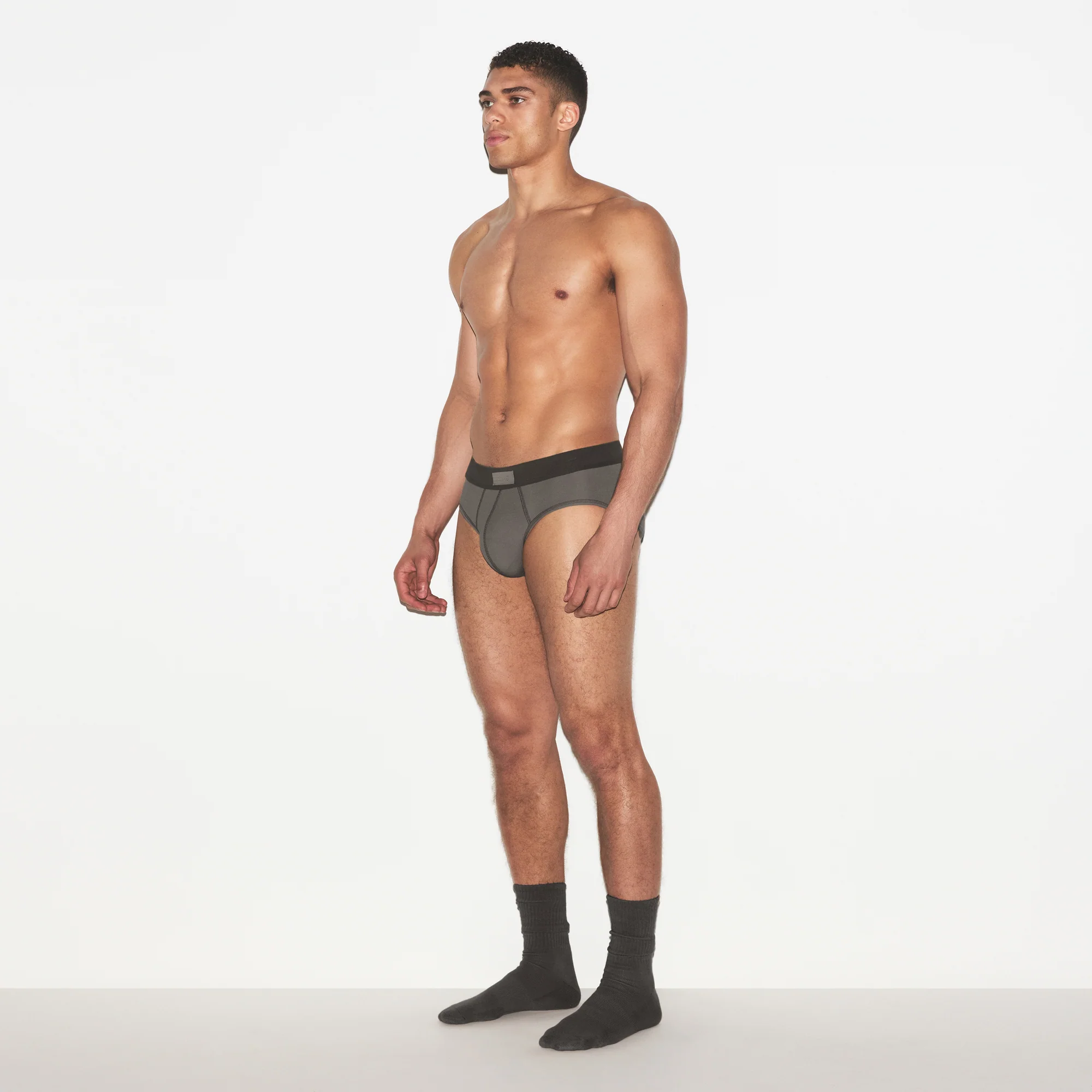 SKIMS COTTON MENS BRIEF 3-PACK | HEATHER MULTI