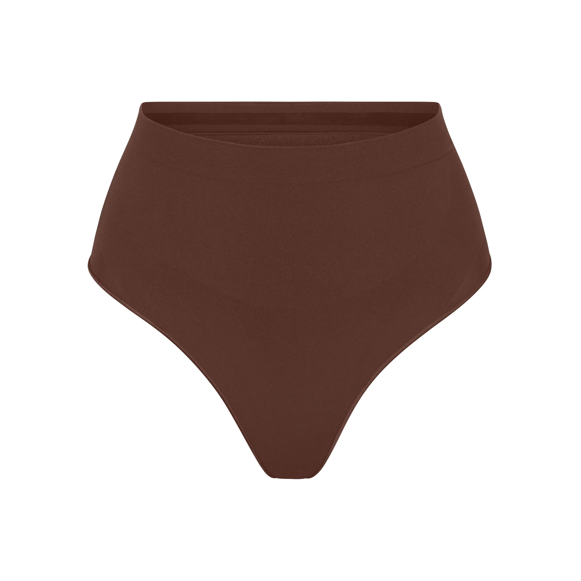 SEAMLESS SCULPT MID WAIST THONG | OCHRE