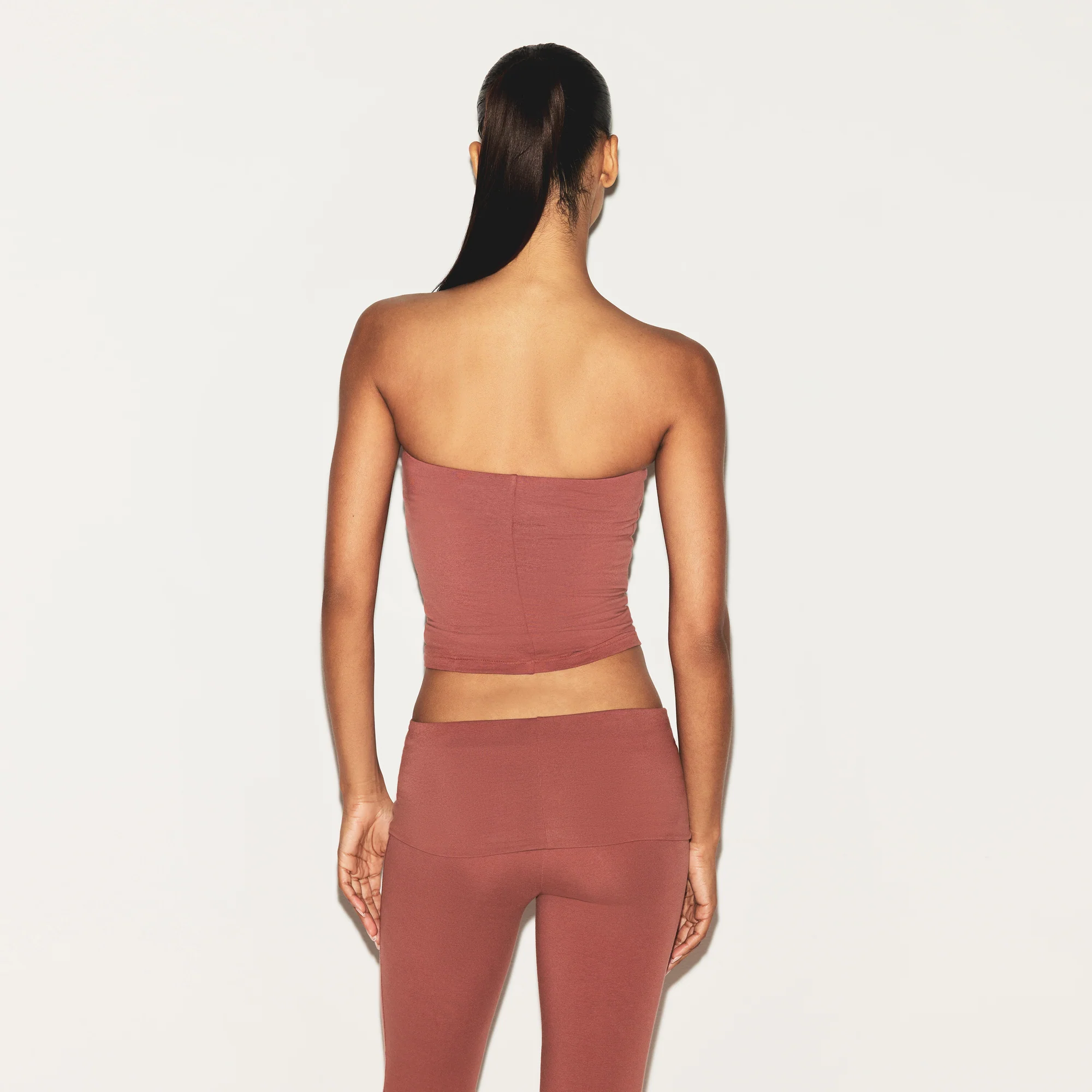 COTTON JERSEY FOLDOVER PANT | REDWOOD