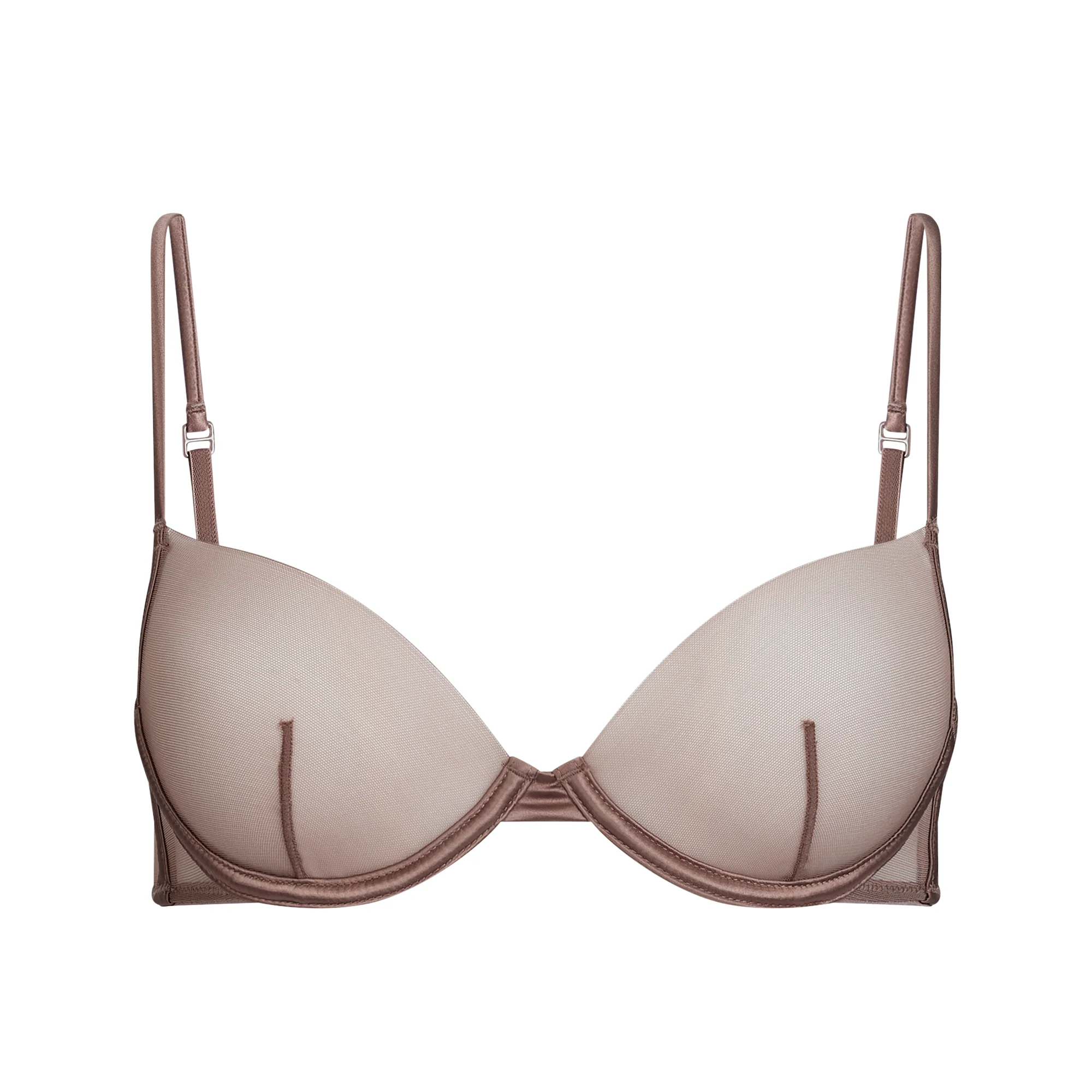 INVISIBLE PLUNGE BRA | UMBER