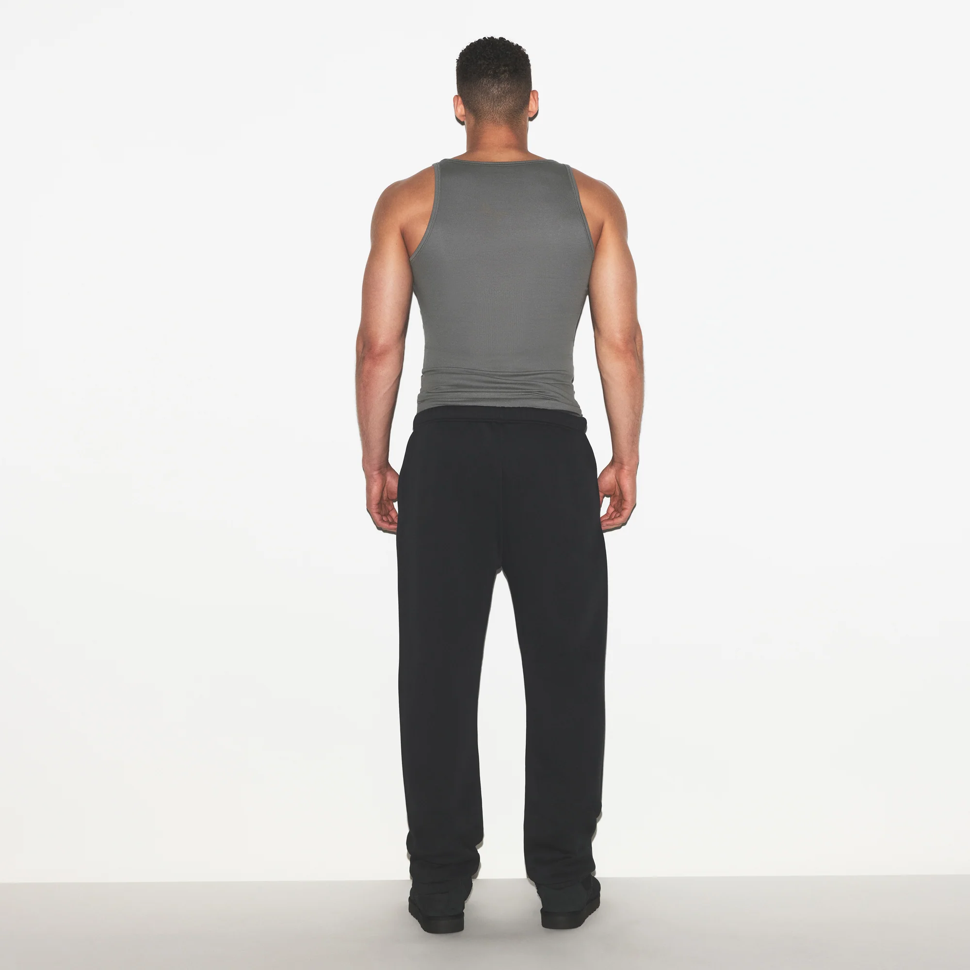 SKIMS COTTON MENS RIB TANK 3-PACK | ECRU RUSSET MULTI