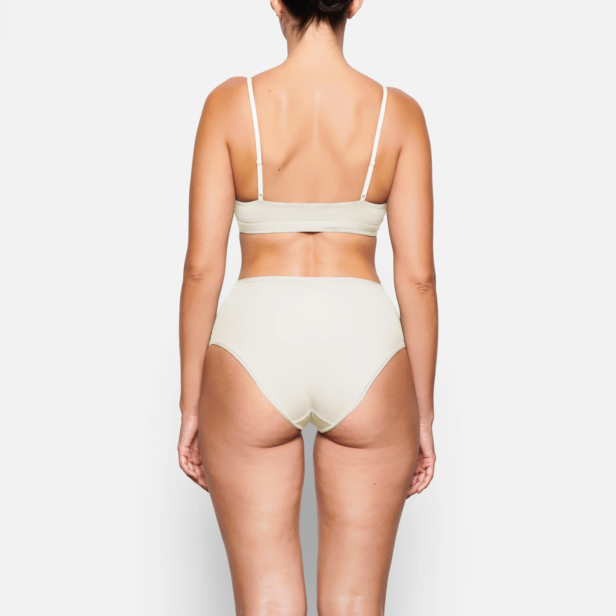 COTTON JERSEY SCOOP BRALETTE | SOOT