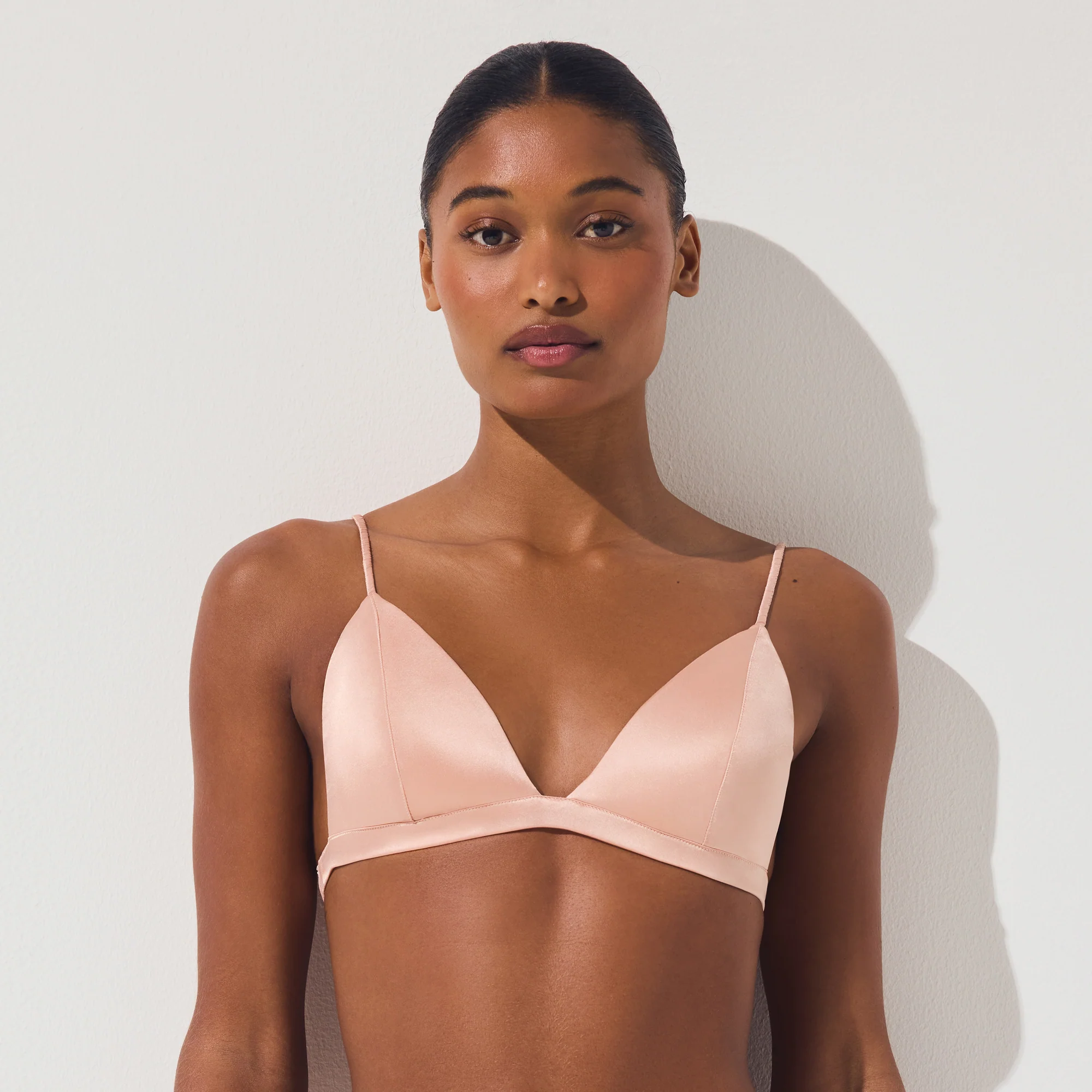 SILK LIGHTLY LINED TRIANGLE BRALETTE | VILLA