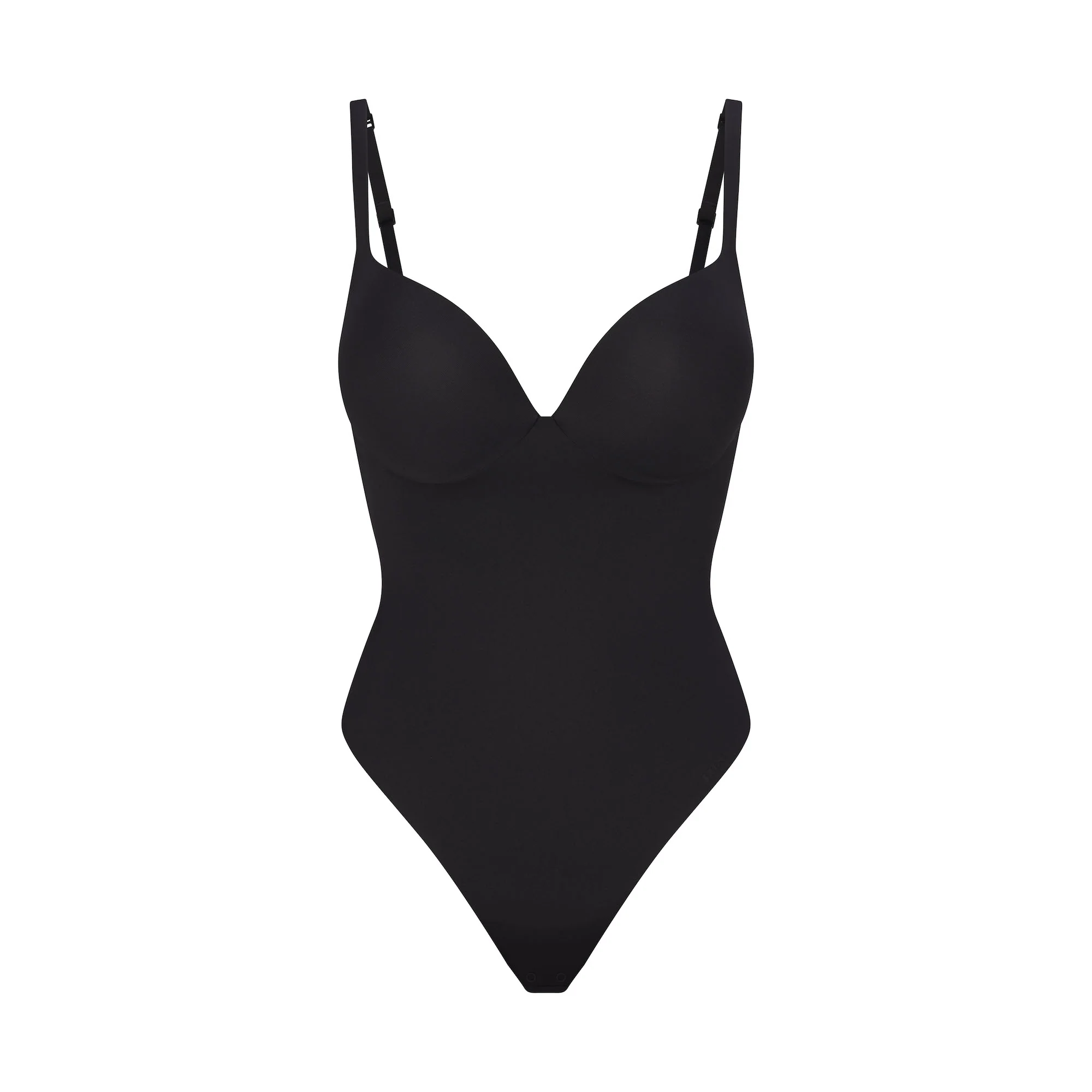 SKIMS ULTIMATE BODY PUSH-UP THONG BODYSUIT | ONYX