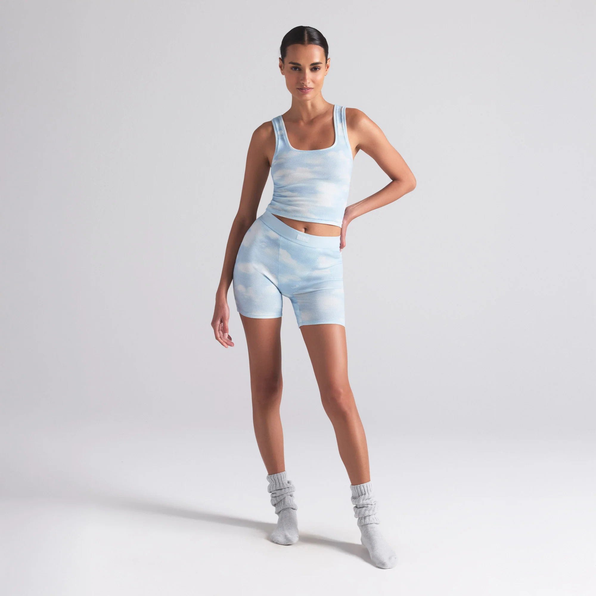 COTTON RIB TANK 3-PACK | BLUE QUARTZ CLOUD MULTI