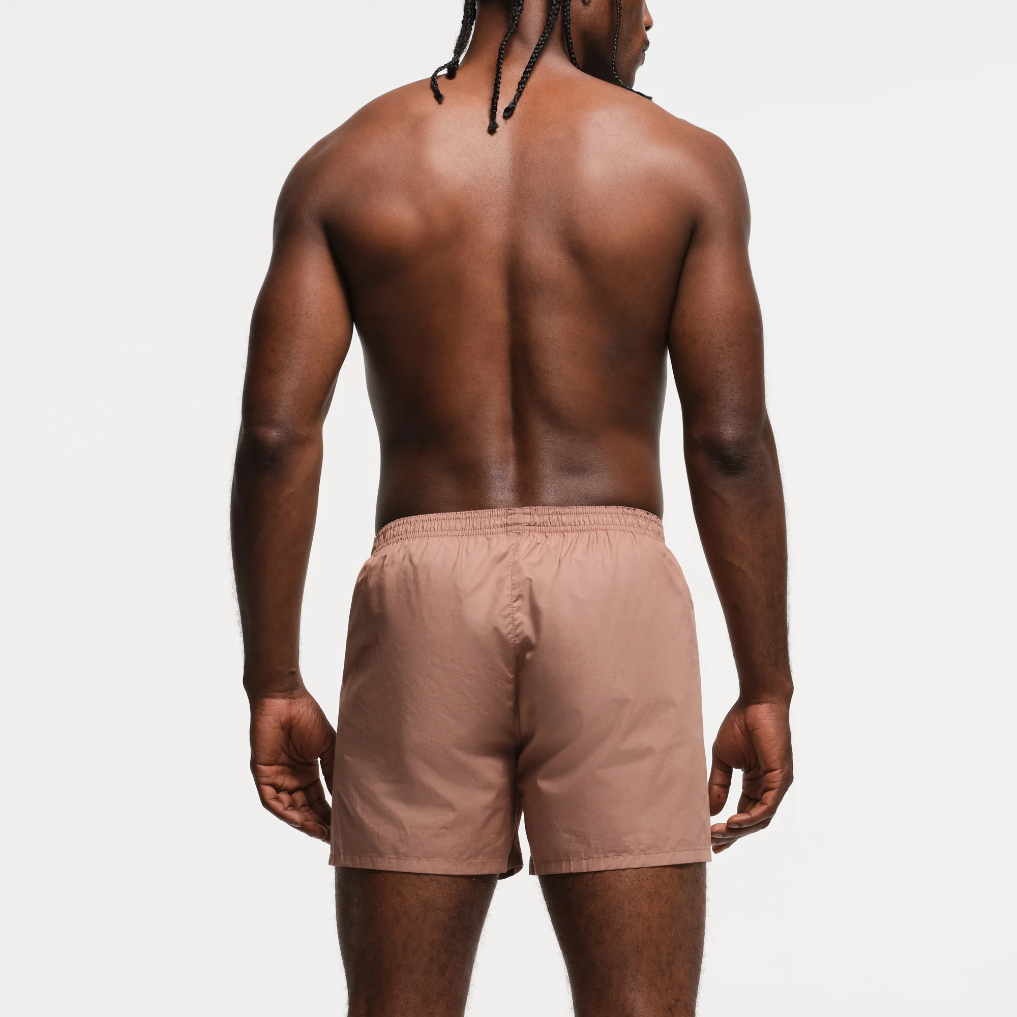 COTTON POPLIN MENS BOXER | PLATINUM FOULARD PRINT