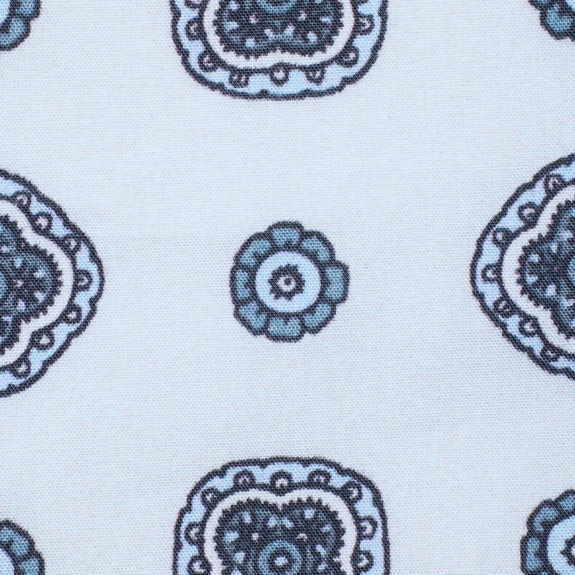 COTTON POPLIN MENS BOXER | PLATINUM FOULARD PRINT