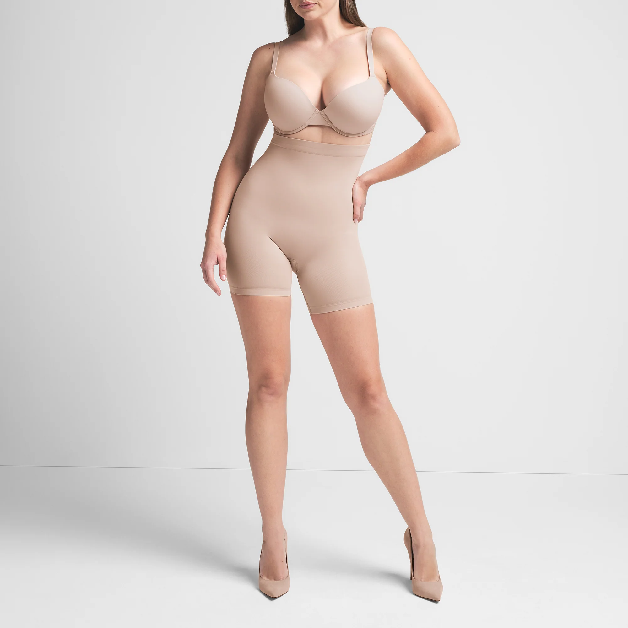 SEAMLESS SCULPT MID THIGH SHORT | ONYX