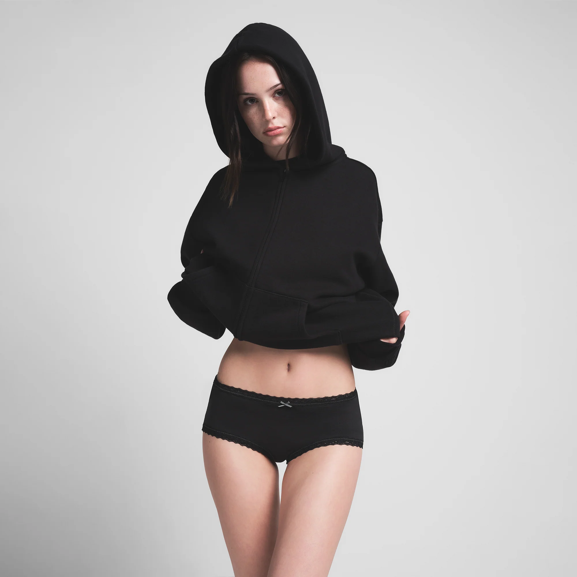 LIGHTWEIGHT COTTON LACE BOY SHORT | CHERRY BLOSSOM