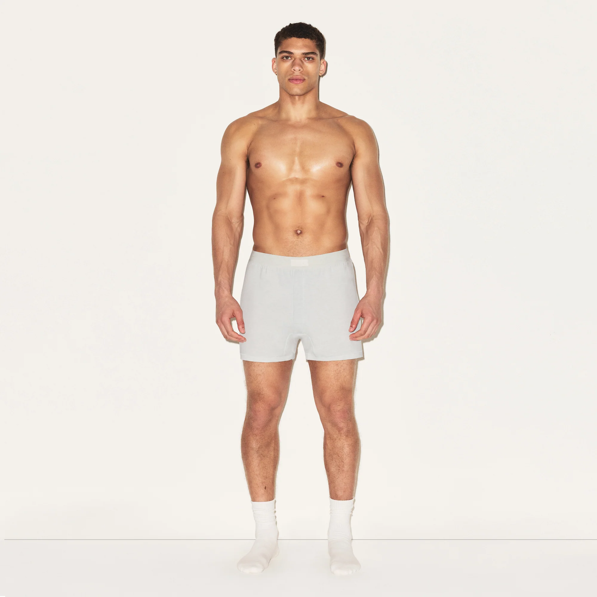 SKIMS COTTON MENS KNIT BOXER 3-PACK | HEATHER MULTI