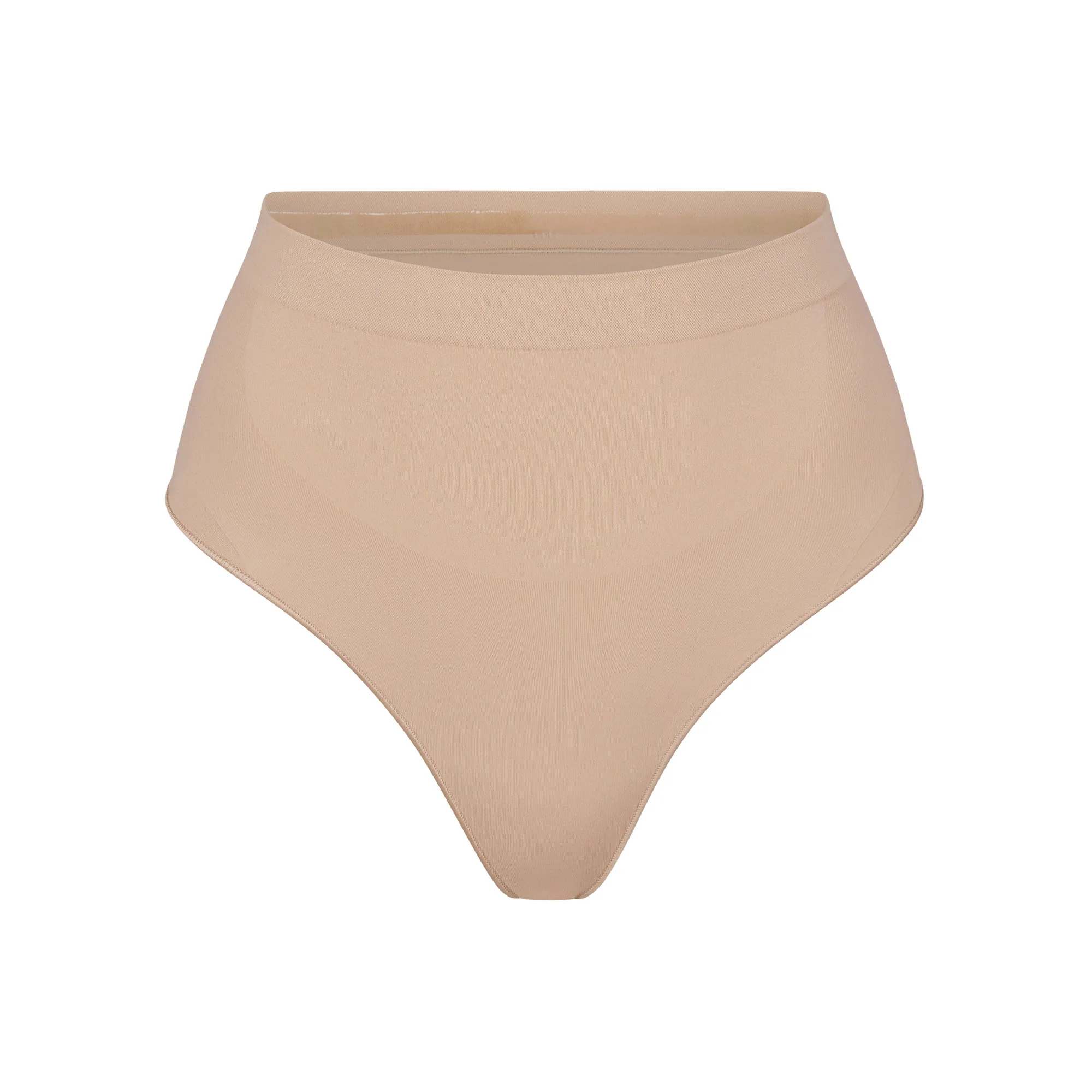 SEAMLESS SCULPT MID WAIST THONG | OCHRE