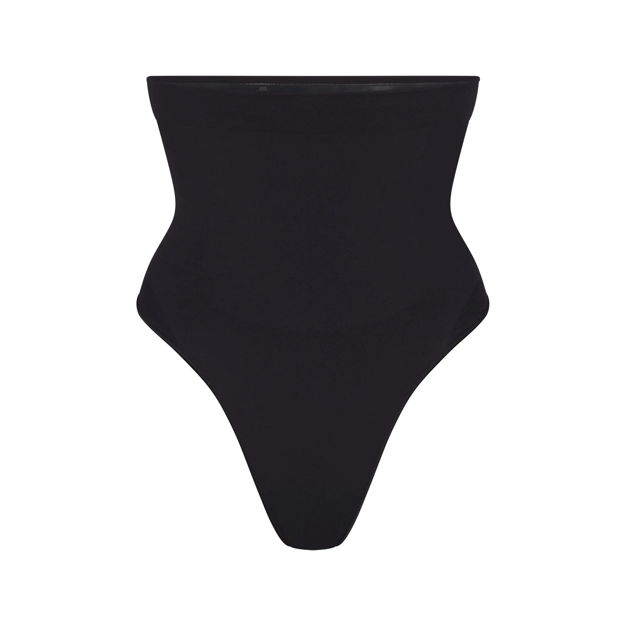 SEAMLESS SCULPT HIGH-WAISTED THONG | ONYX