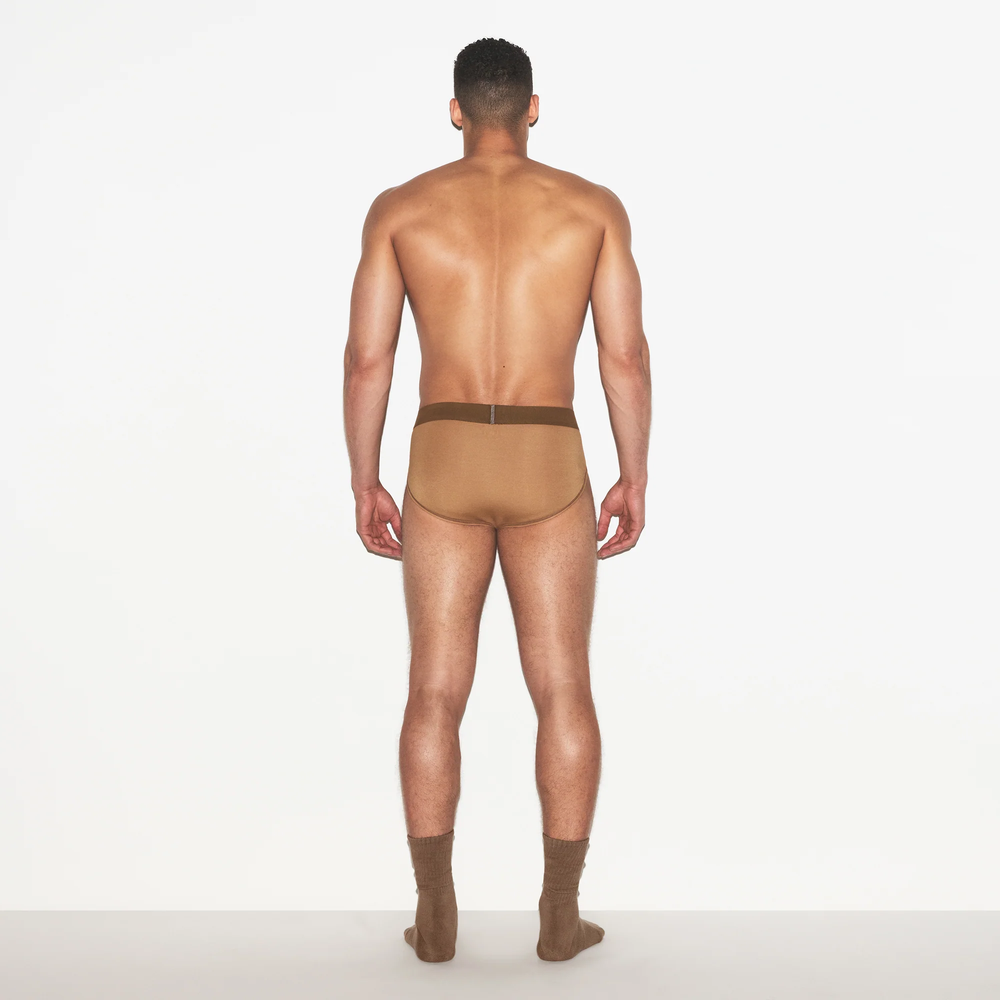 SKIMS COTTON MENS BRIEF 3-PACK | RUSSET MULTI