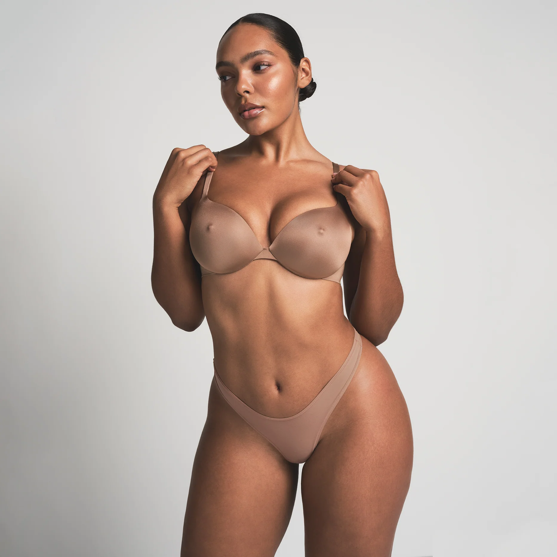 SKIMS ULTIMATE NIPPLE PUSH-UP BRA | CLAY