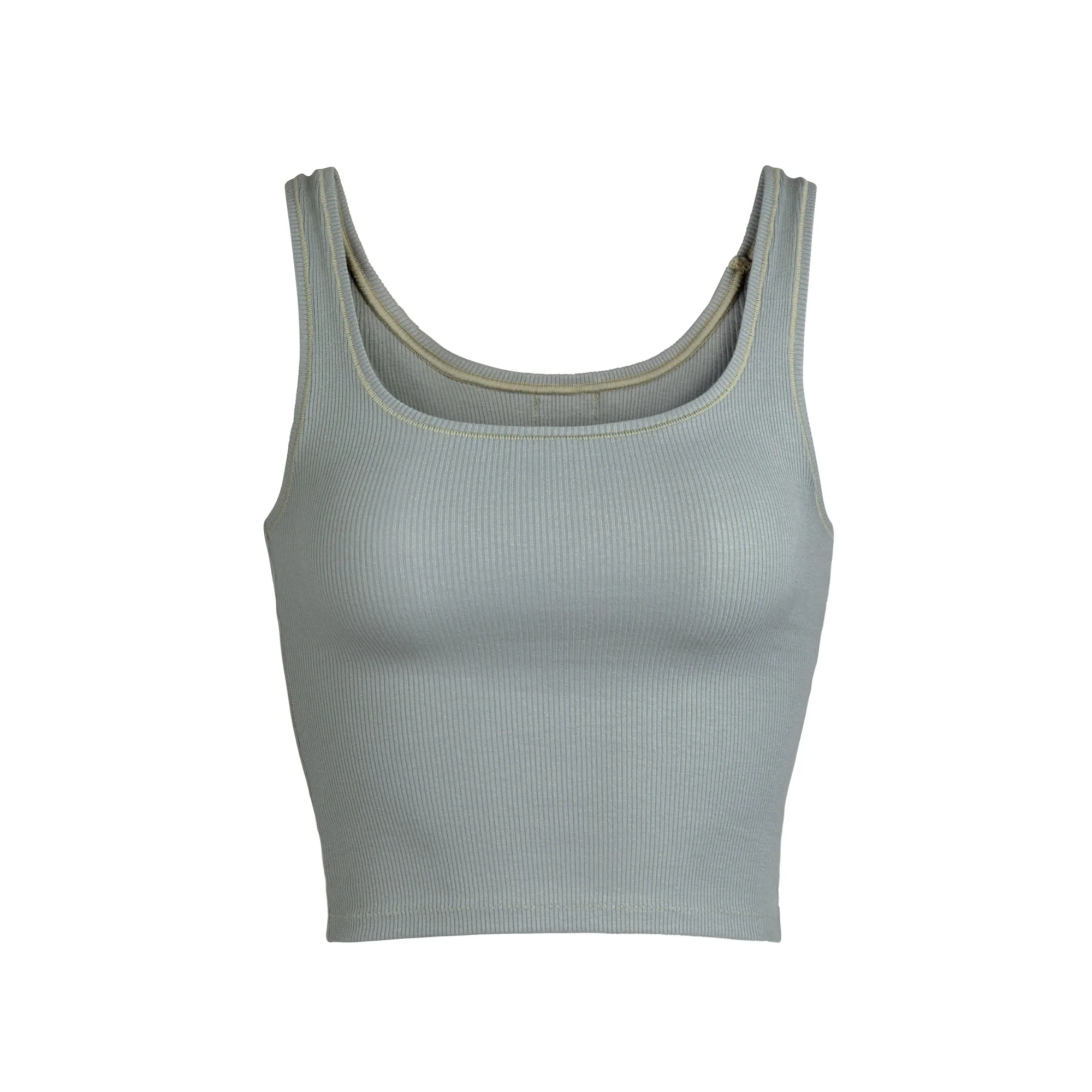COTTON RIB TANK | LIGHT HEATHER GREY