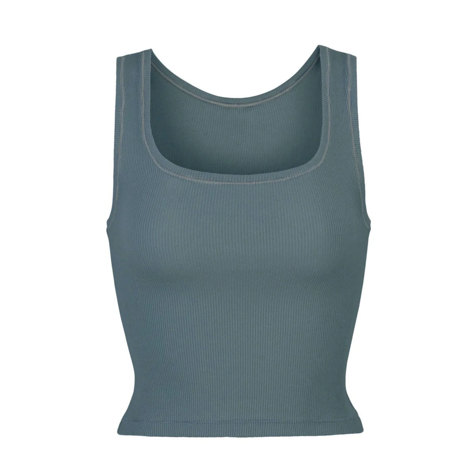 COTTON RIB TANK | LIGHT HEATHER GREY