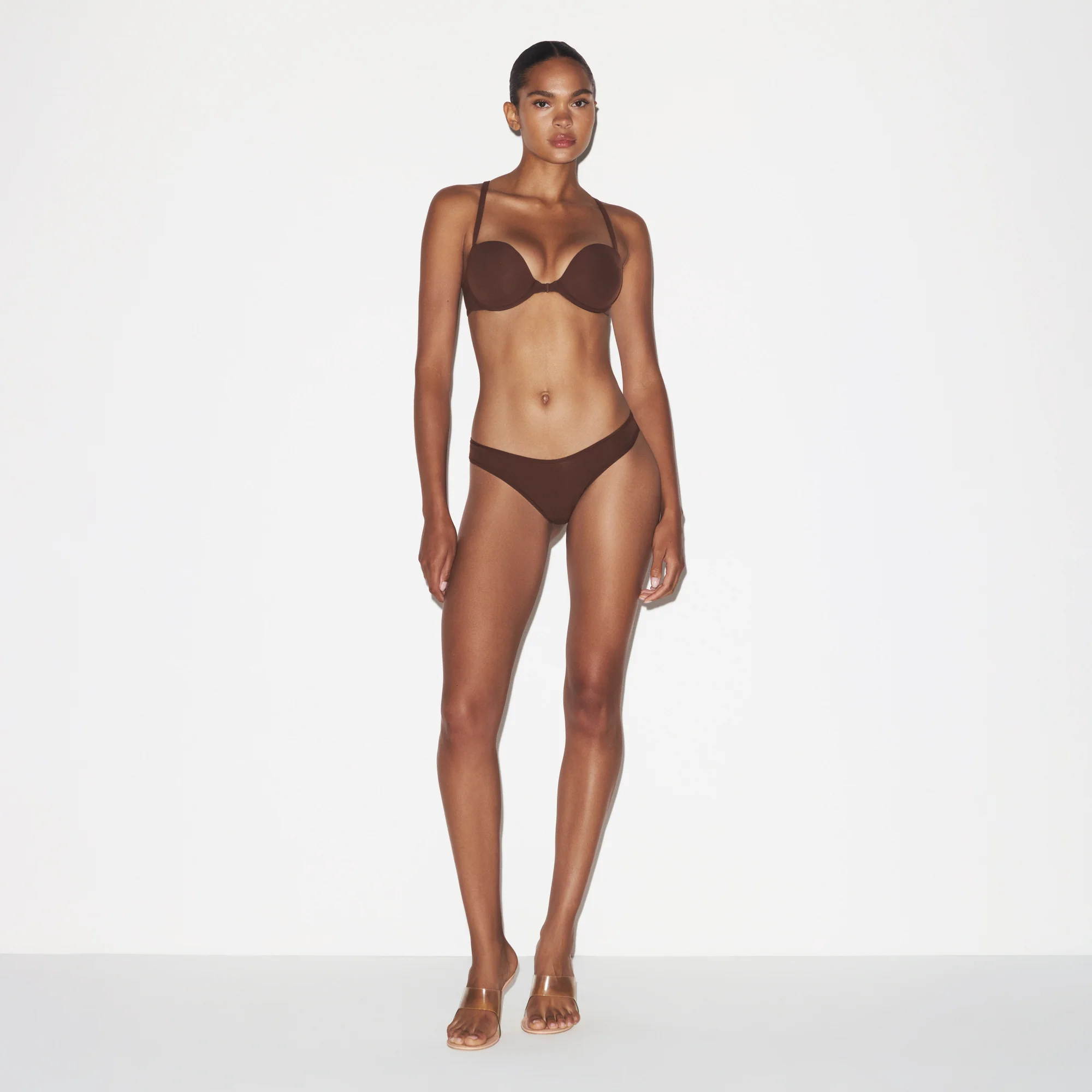 FITS EVERYBODY RACERBACK DEMI BRA | CLAY