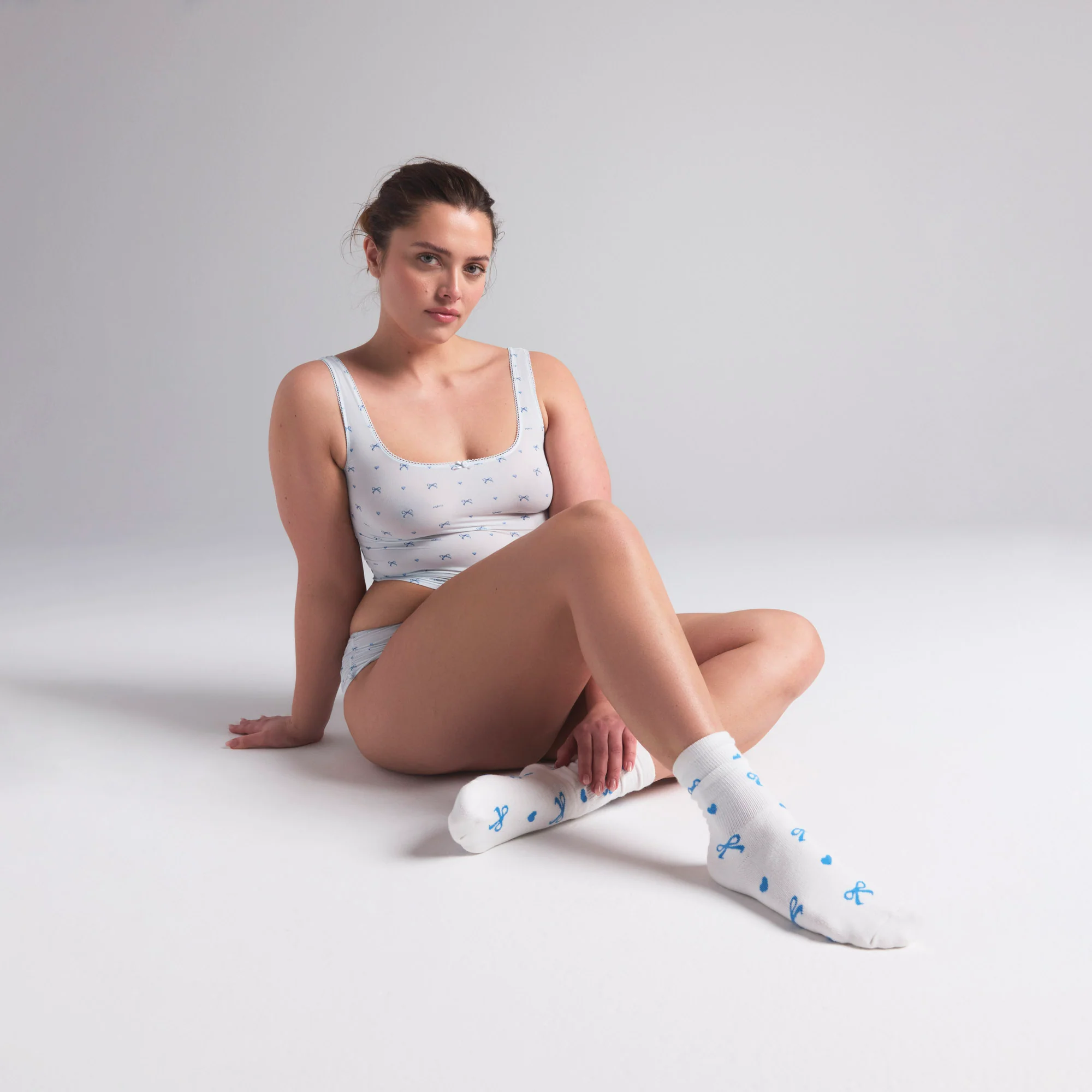 WEDDING SOCK 2-PACK | MARBLE AND CLOUD BOW PRINT