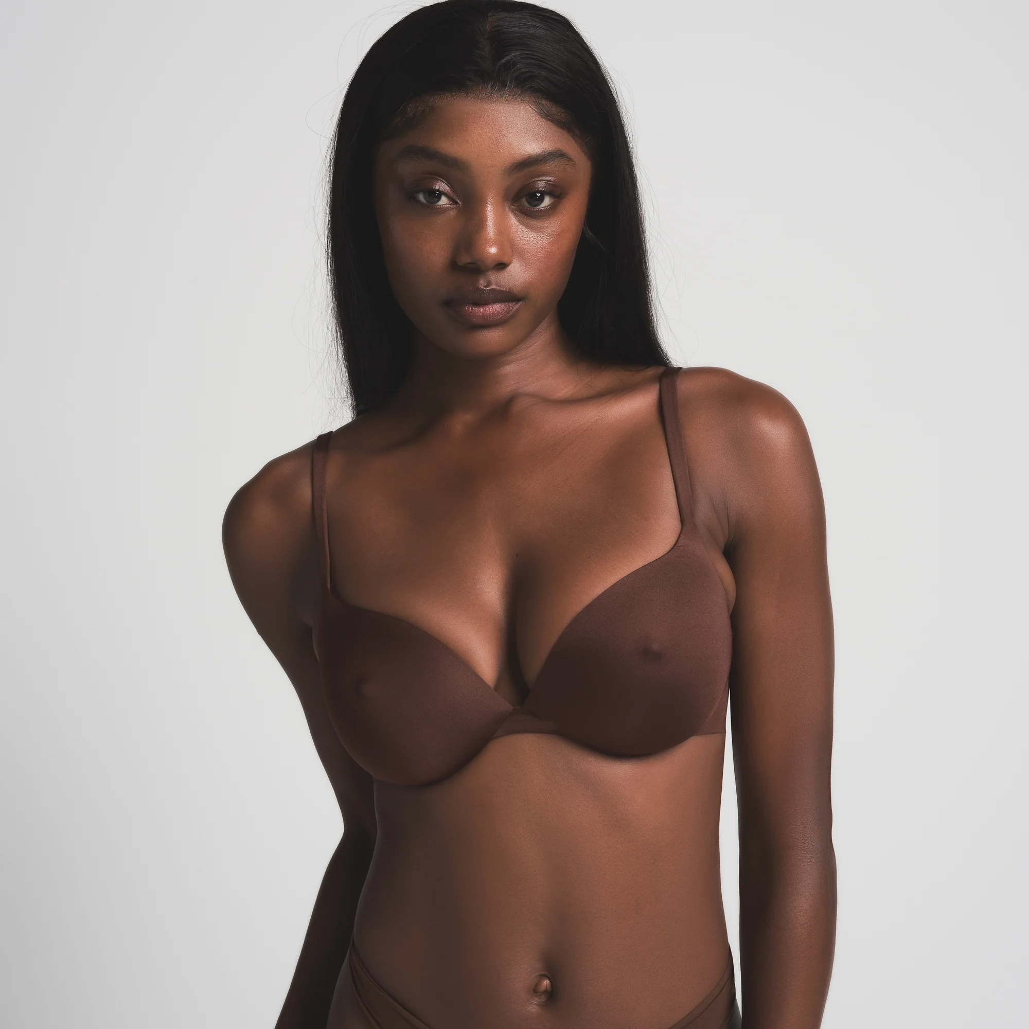 SKIMS ULTIMATE NIPPLE PUSH-UP BRA | CLAY