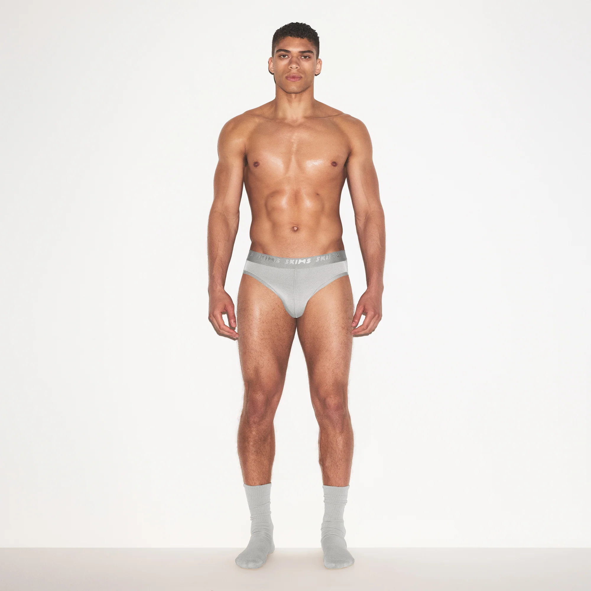 SKIMS STRETCH MENS BRIEF 3-PACK | GUNMETAL MULTI