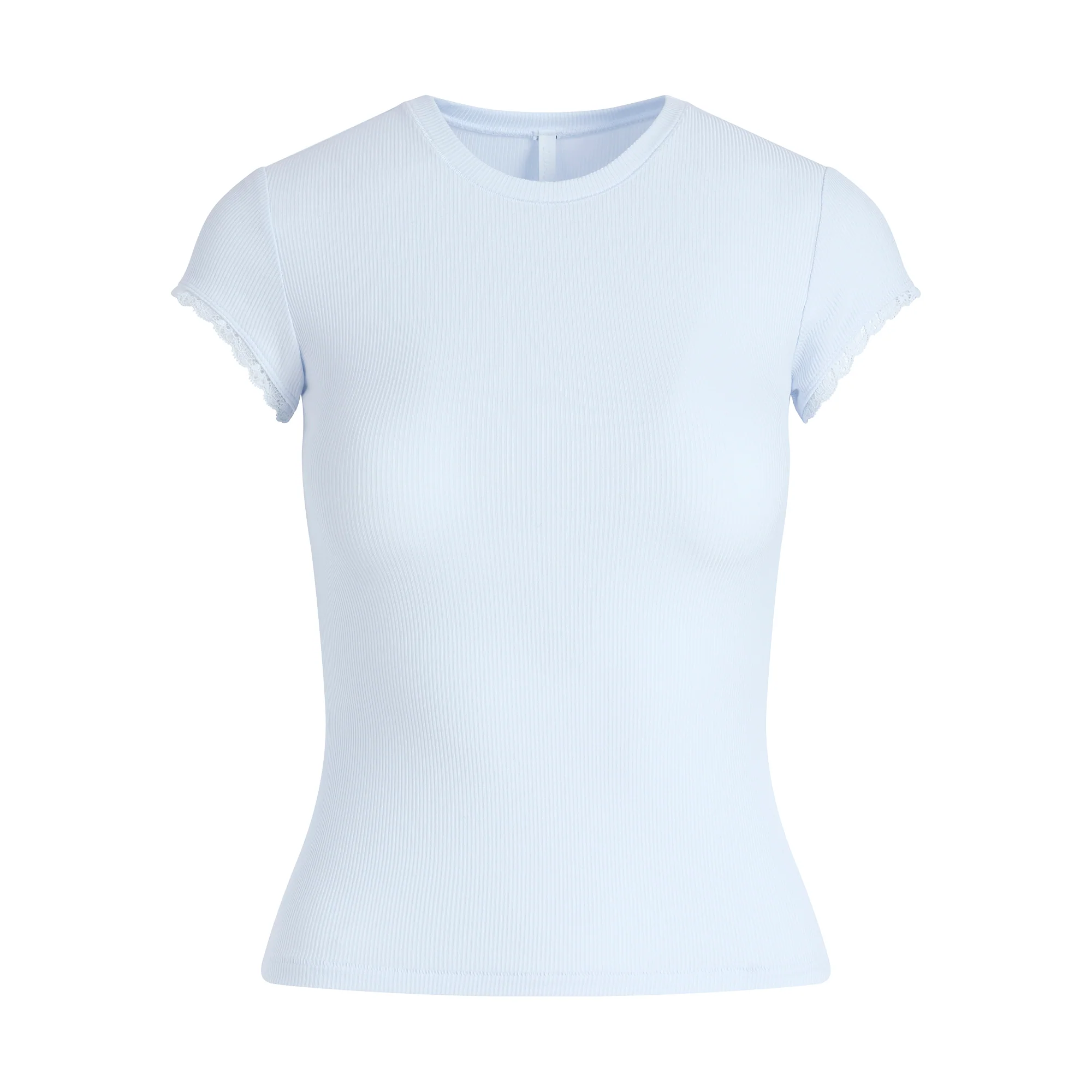 SOFT LOUNGE LACE T-SHIRT | BLUE QUARTZ