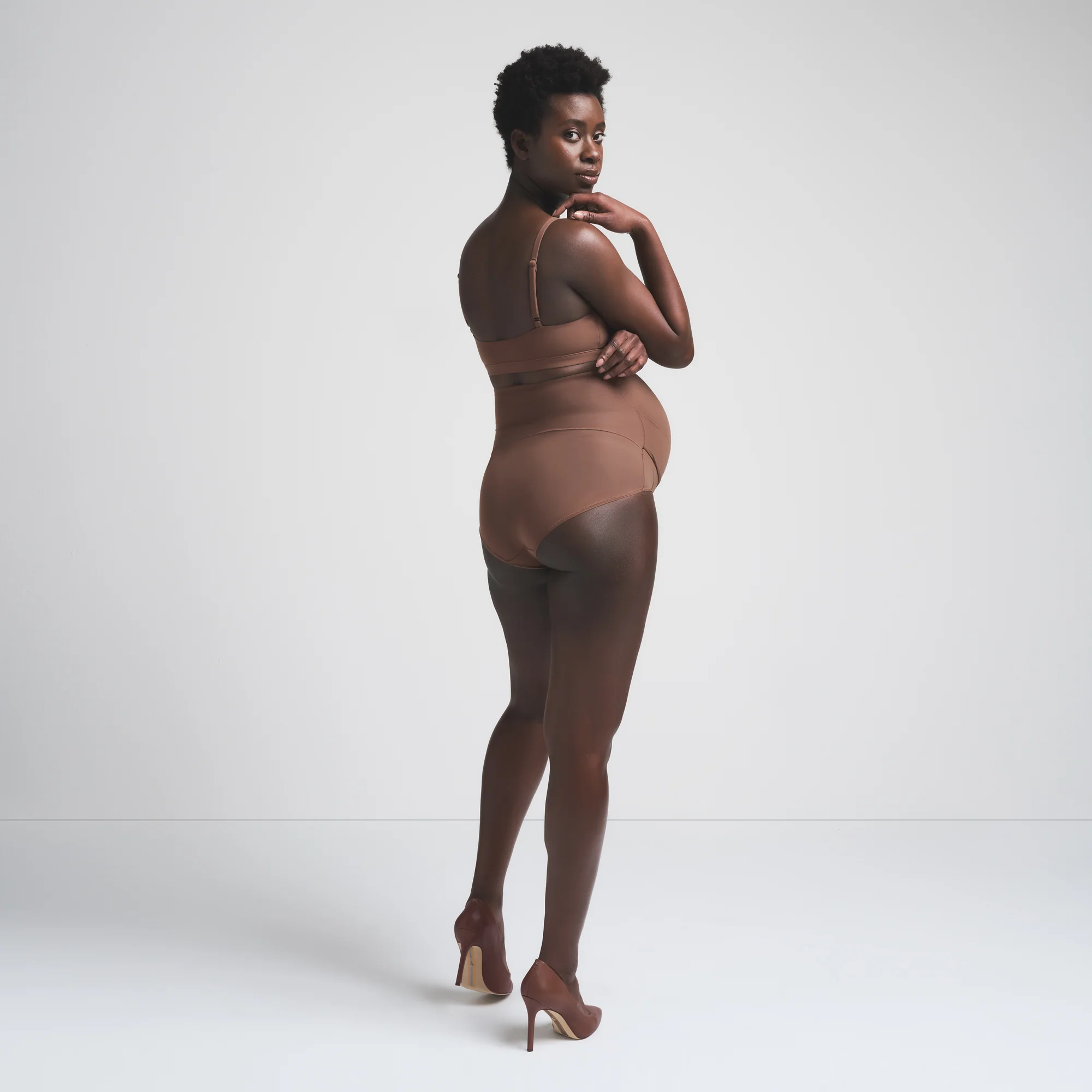 FITS EVERYBODY MATERNITY BANDED HIGH-WAISTED BRIEF | ONYX