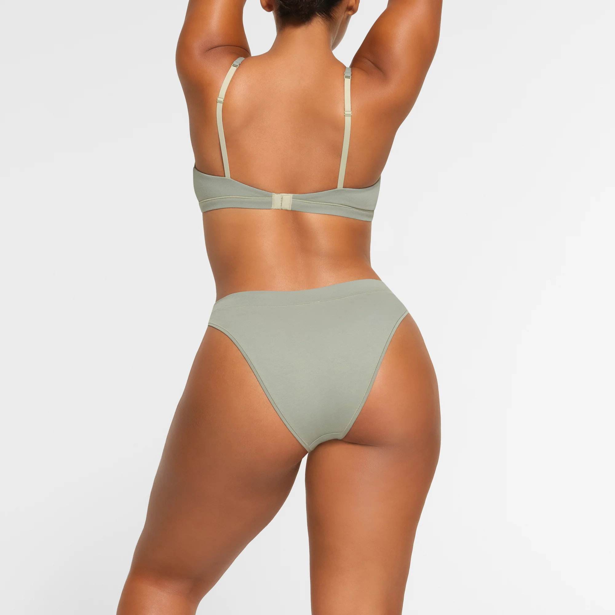 COTTON JERSEY CHEEKY TANGA | SOOT