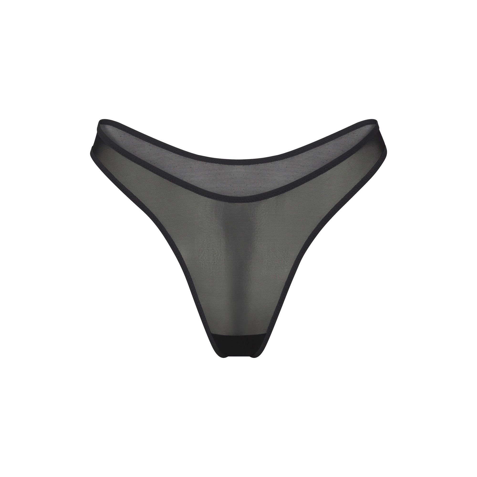ULTRA FINE MESH THONG | ONYX
