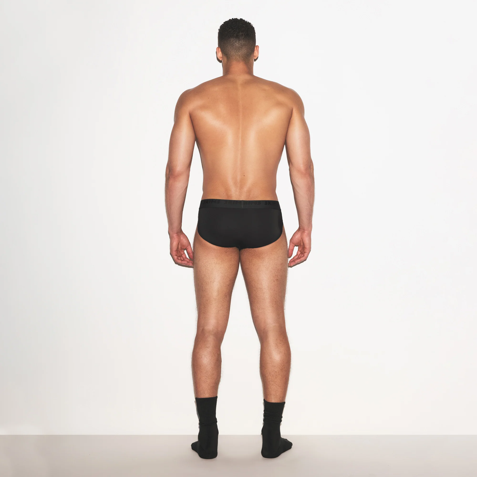 SKIMS STRETCH MENS BRIEF 3-PACK | GUNMETAL MULTI