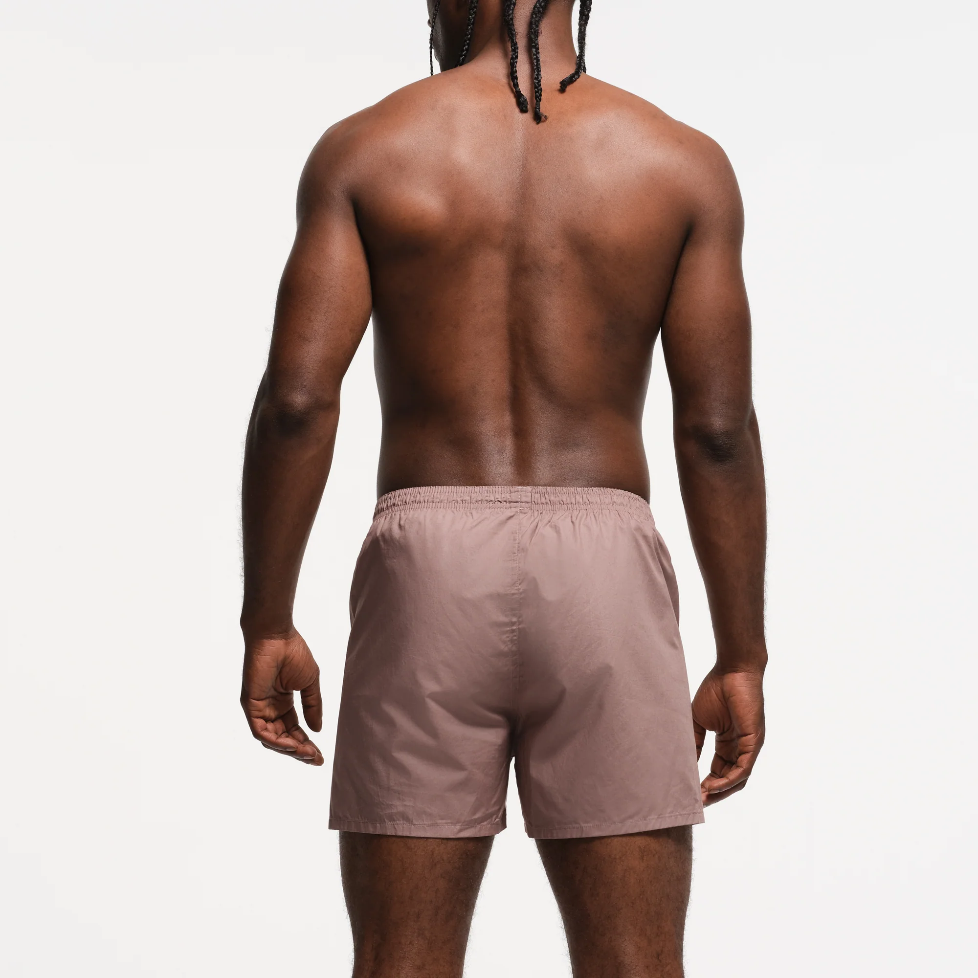 COTTON POPLIN MENS BOXER | PLATINUM FOULARD PRINT