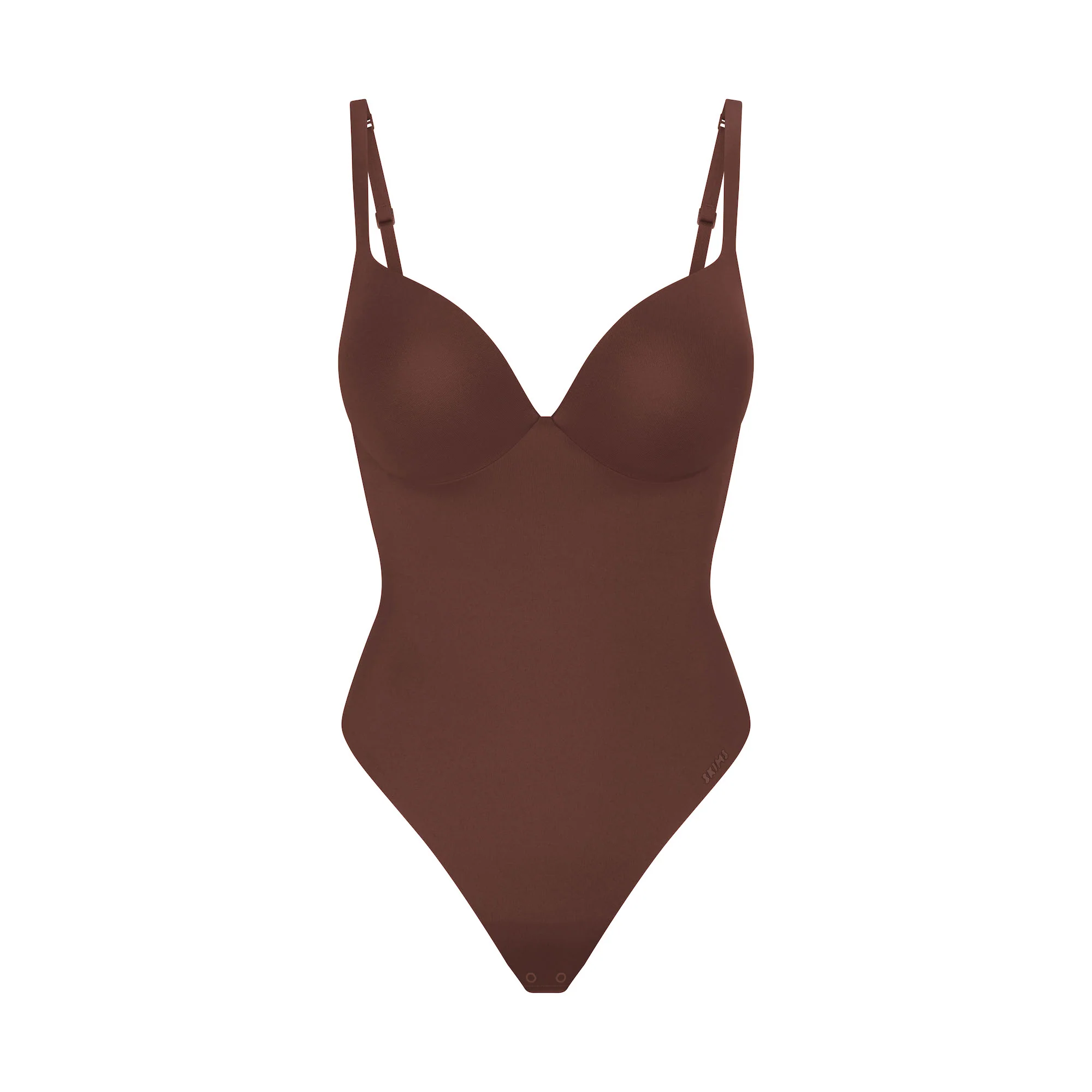 SKIMS ULTIMATE BODY PUSH-UP THONG BODYSUIT | ONYX